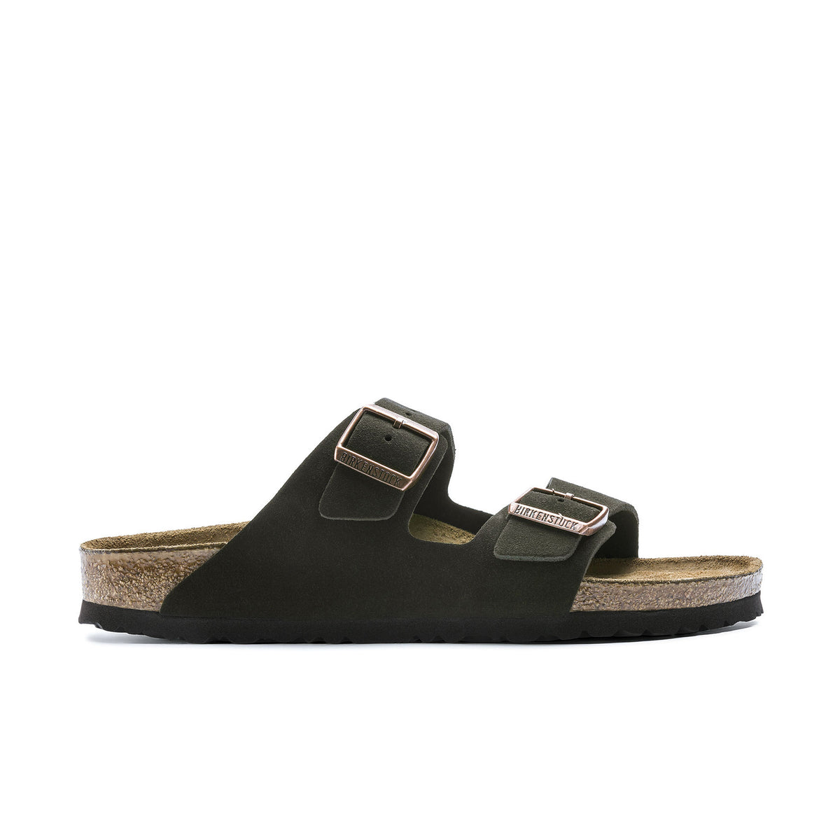 Birkenstock Black Suede Two-Buckle Sandals BIRKENSTOCK OITA SLIDE SANDAL - BLACK - SUEDE – Plaza Shoe Store main image 3