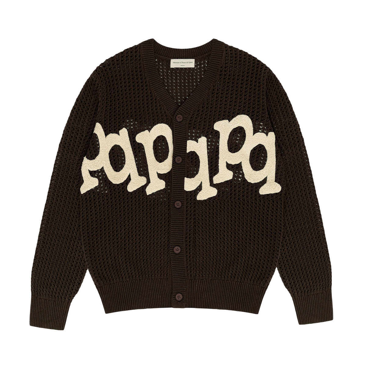 Museum Of Peace And Quiet Etched Crochet Cardigan 