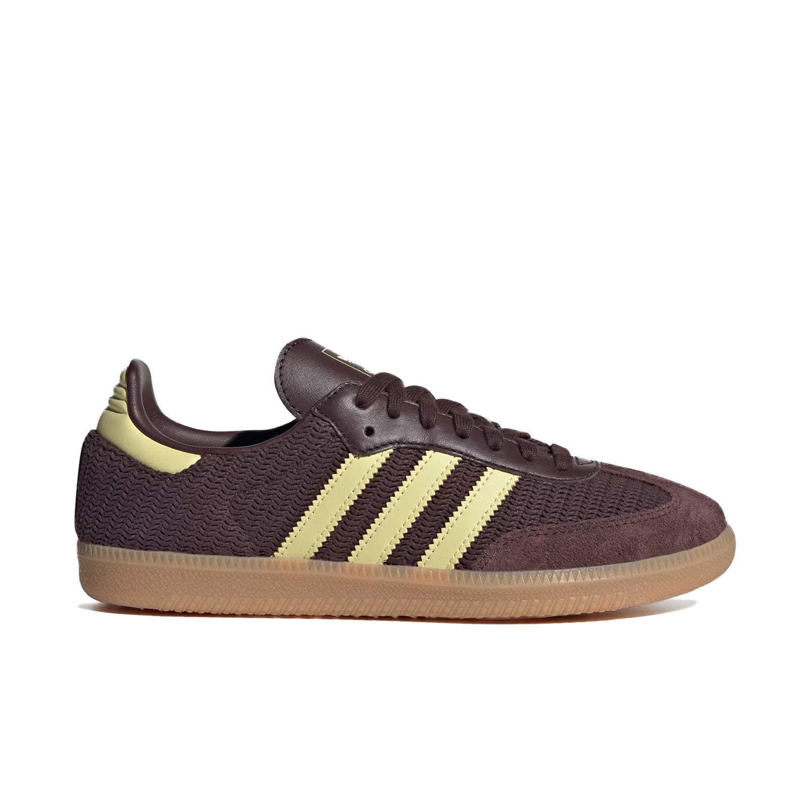 Womens adidas Samba OG W 'Shadow Brown/Powder Yellow'