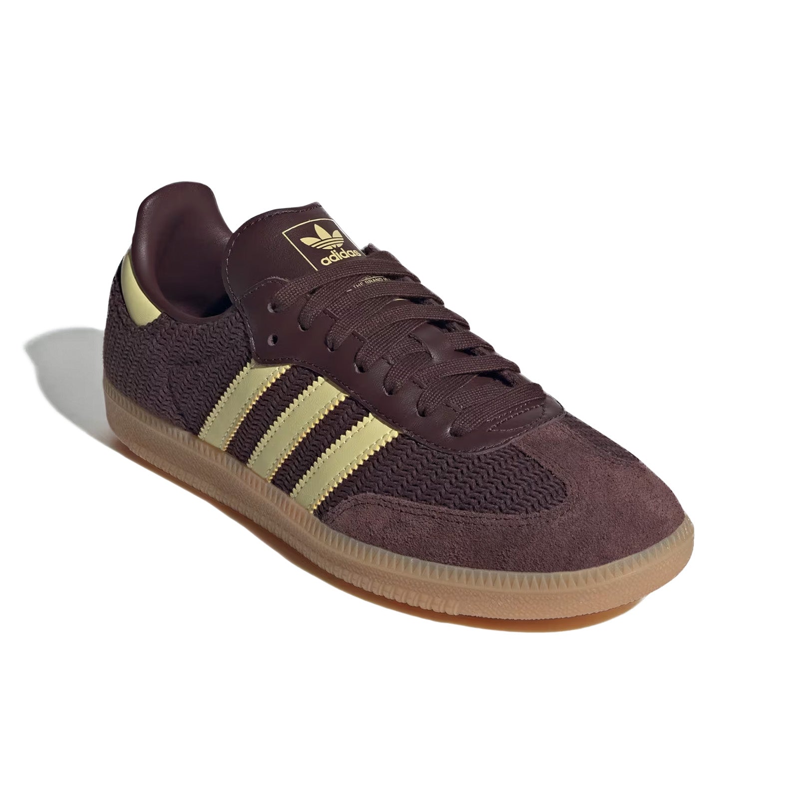 Womens adidas Samba OG W 'Shadow Brown/Powder Yellow'