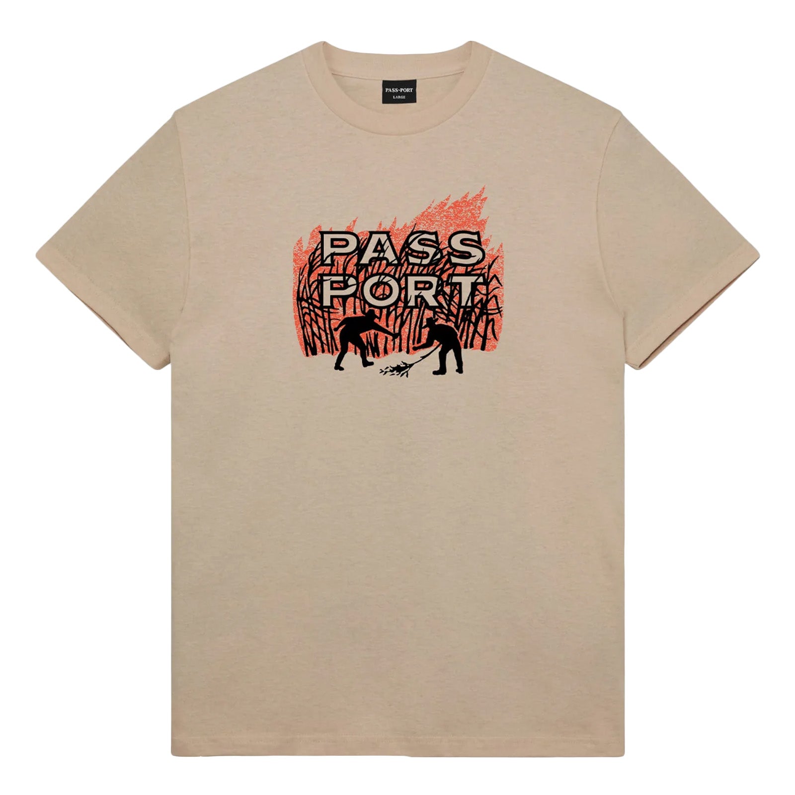 Passport Brush Fire Tee 'Sand'