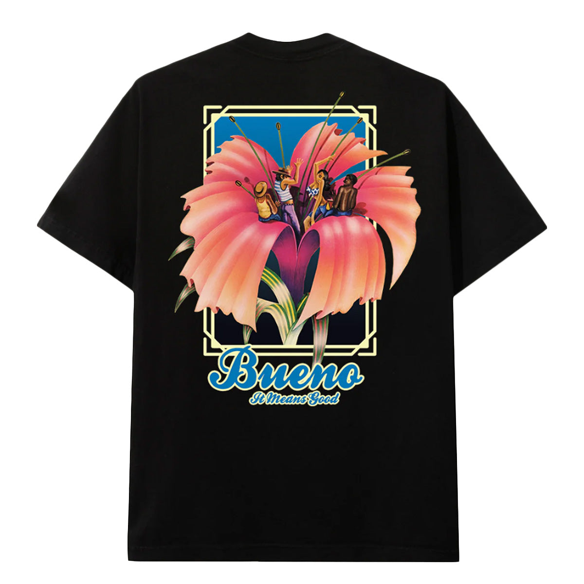 Bueno Flor De Samba Short Sleeve T-Shirt 'Black'
