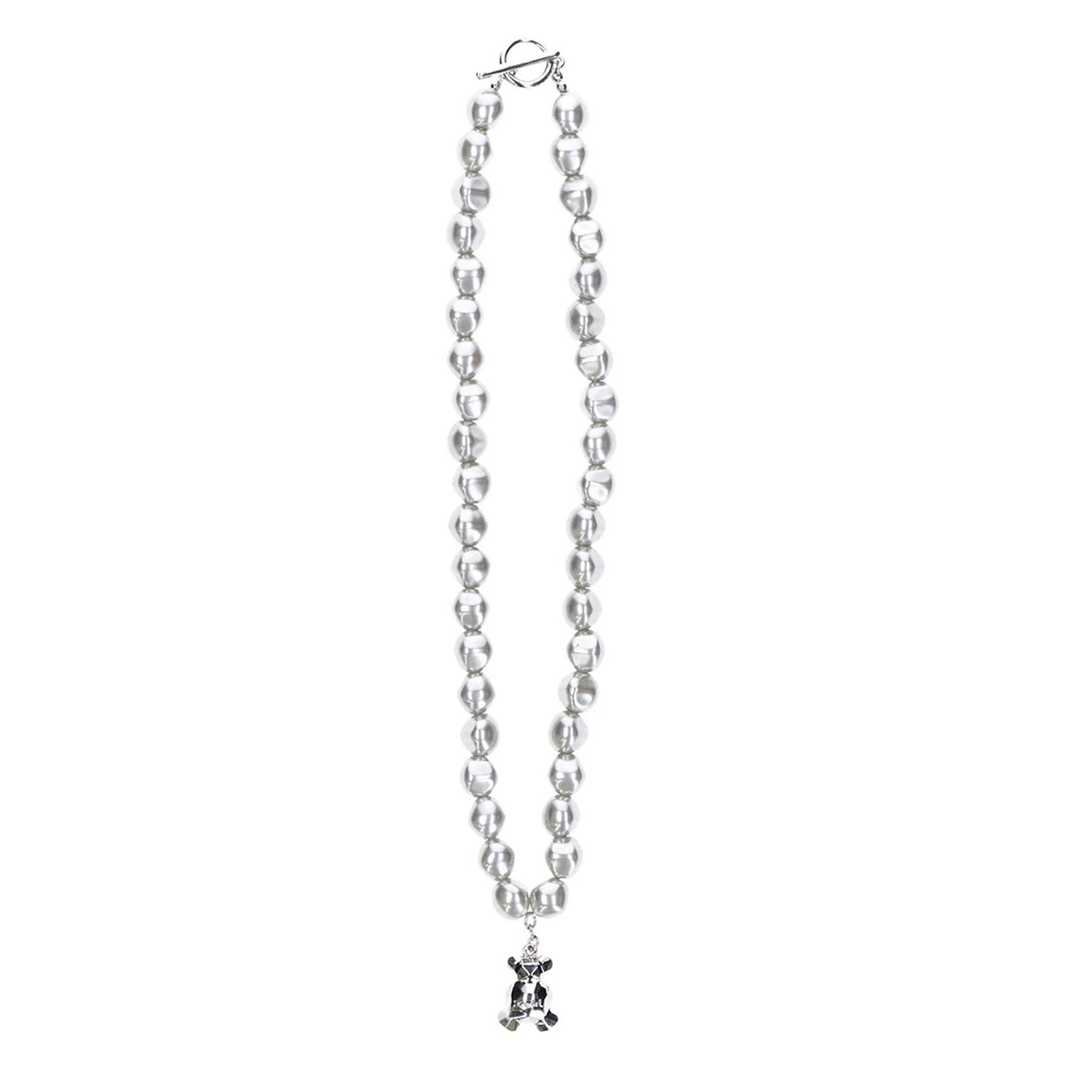 X-Girl Polygon Bear Necklace 'Silver'