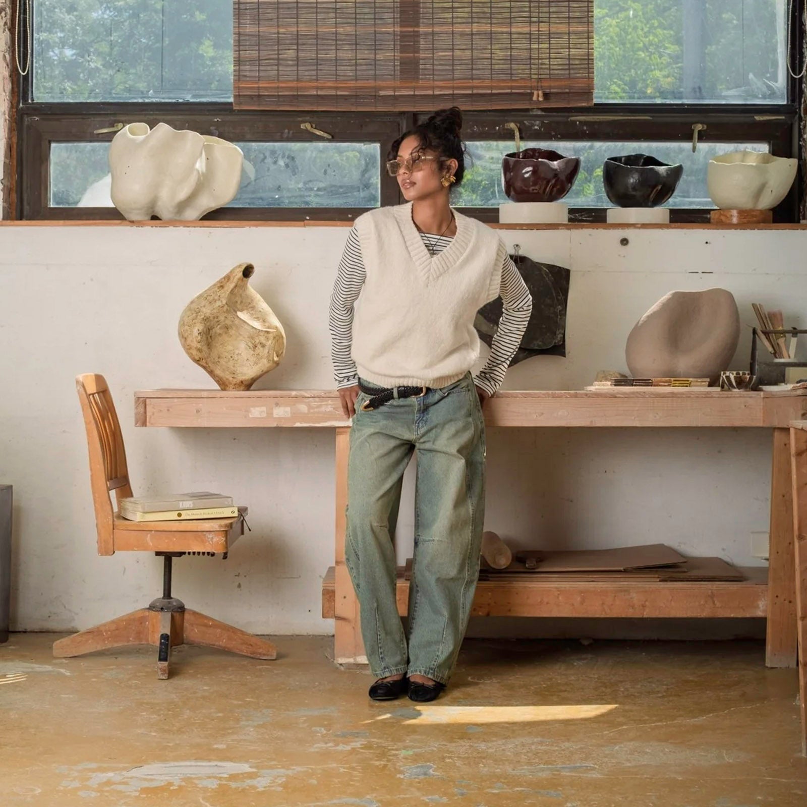 Kuwalla Tee KWT Chunky Vest 'Butter Cream'