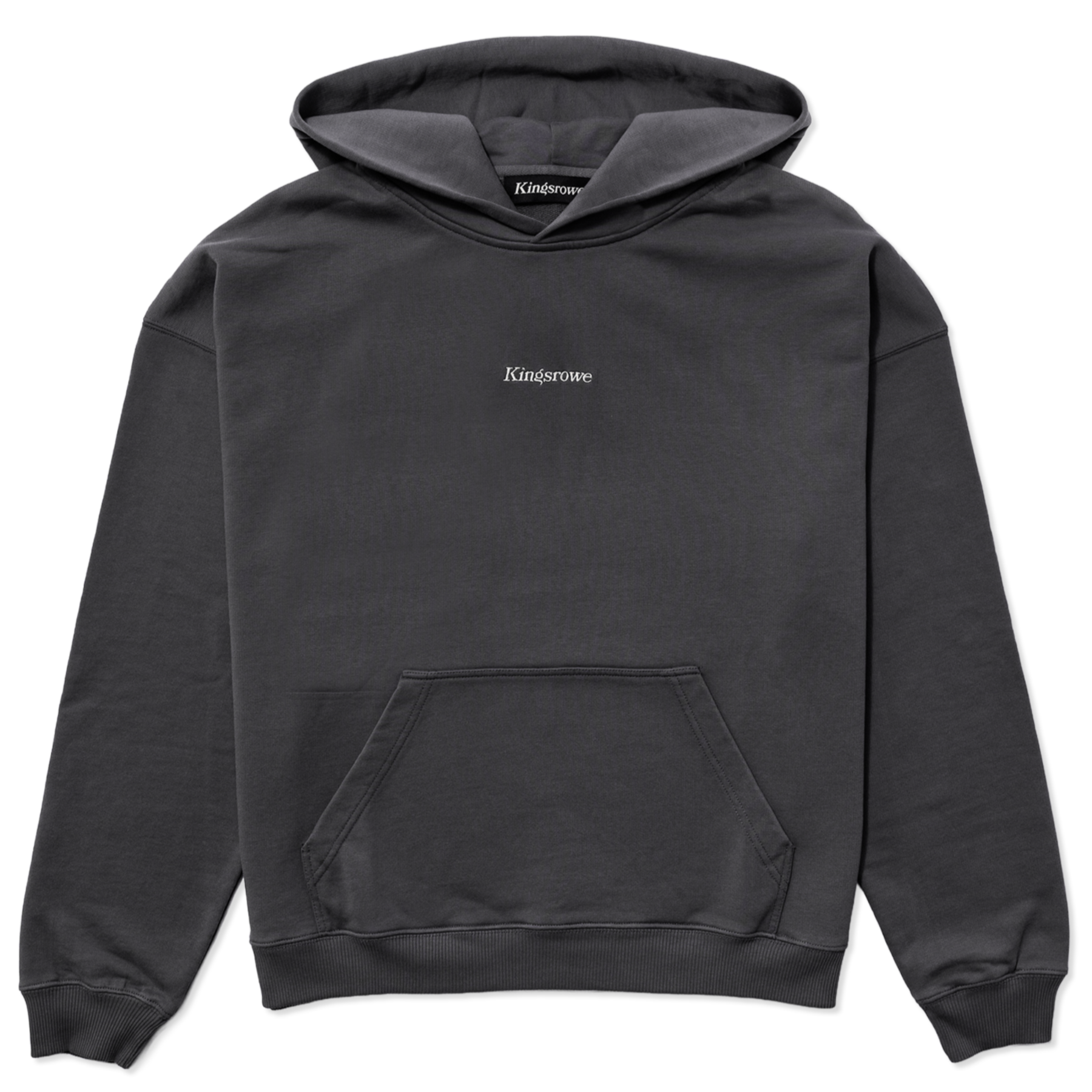 Kingsrowe Classic Logo Hoodie 'Charcoal'