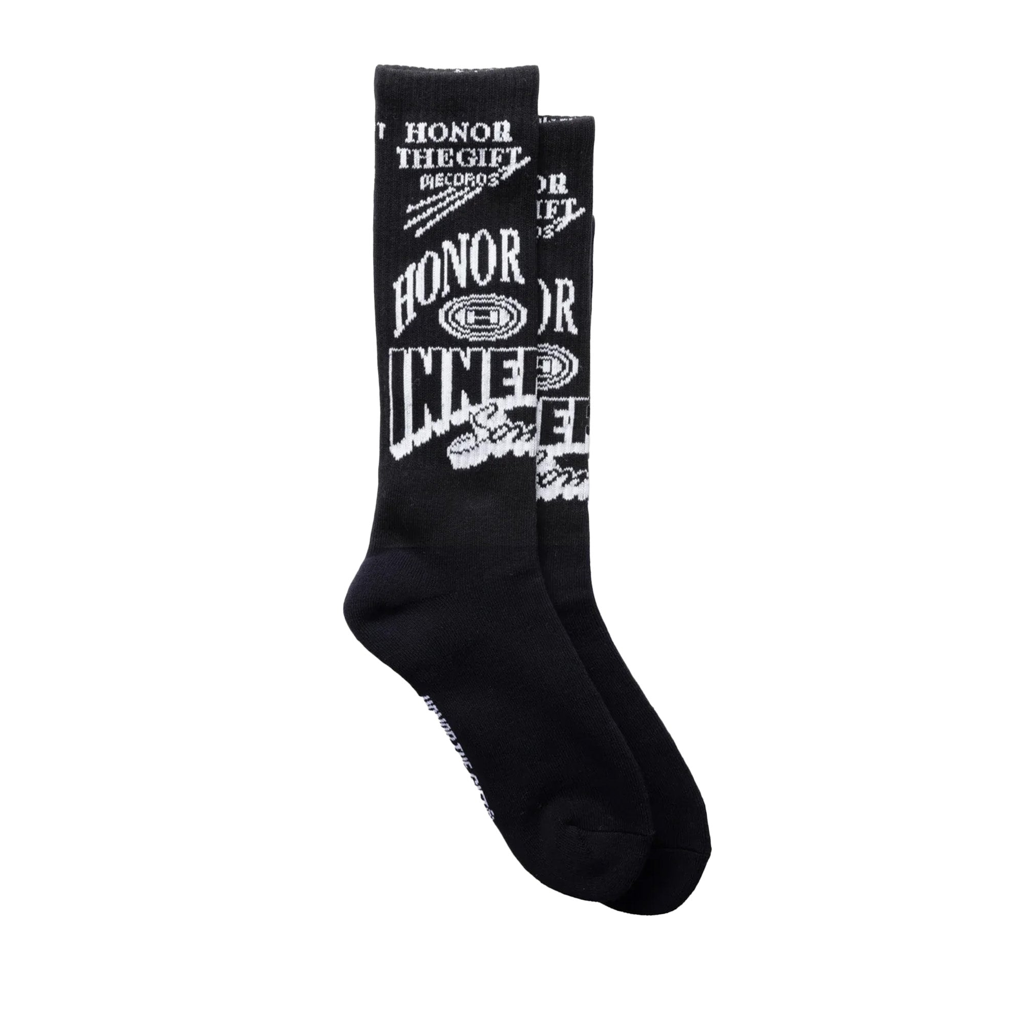 Honor The Gift Mixed Graphic Ribbed Sock