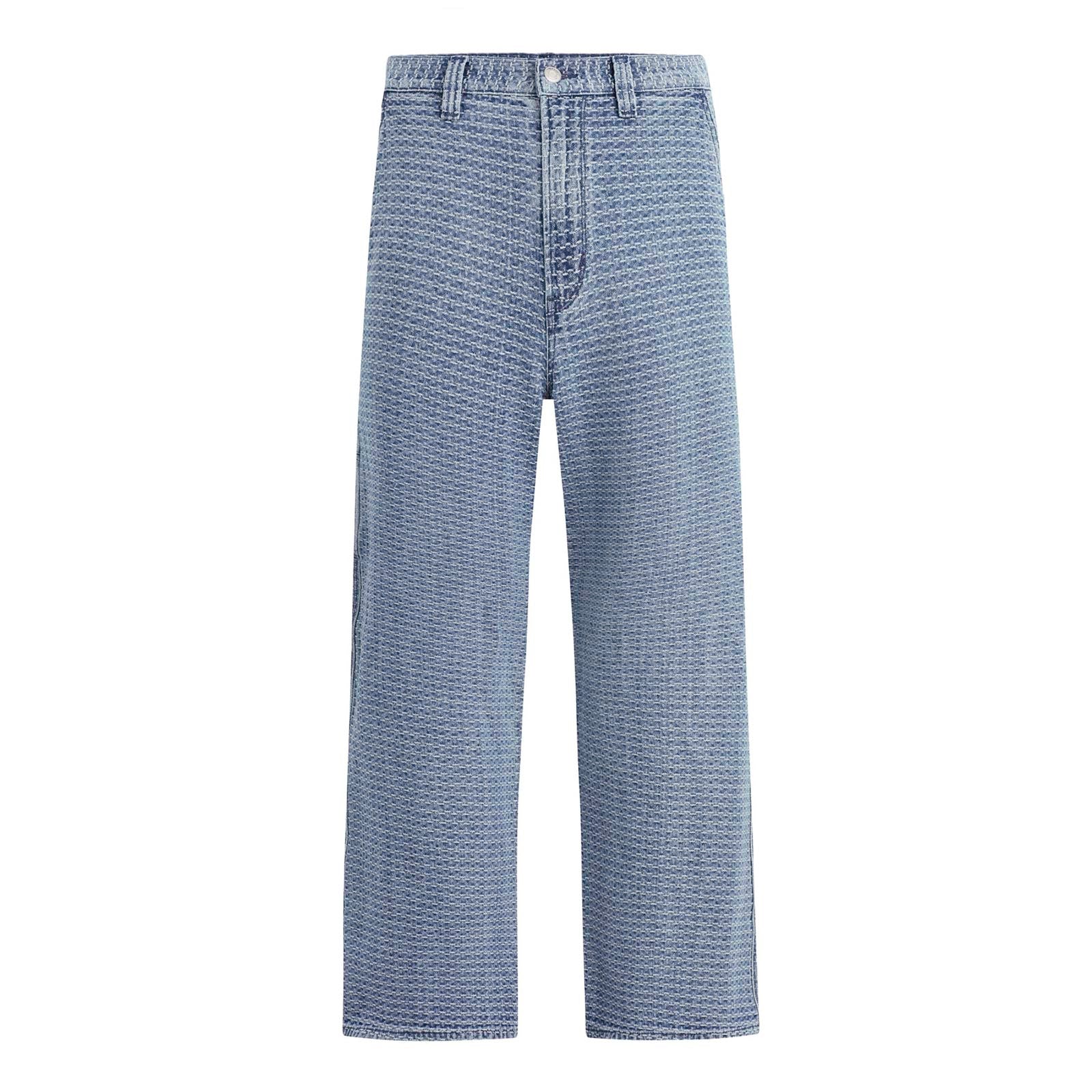 Hudson Luca Wide Leg Carpenter 'Jacquard Indigo'