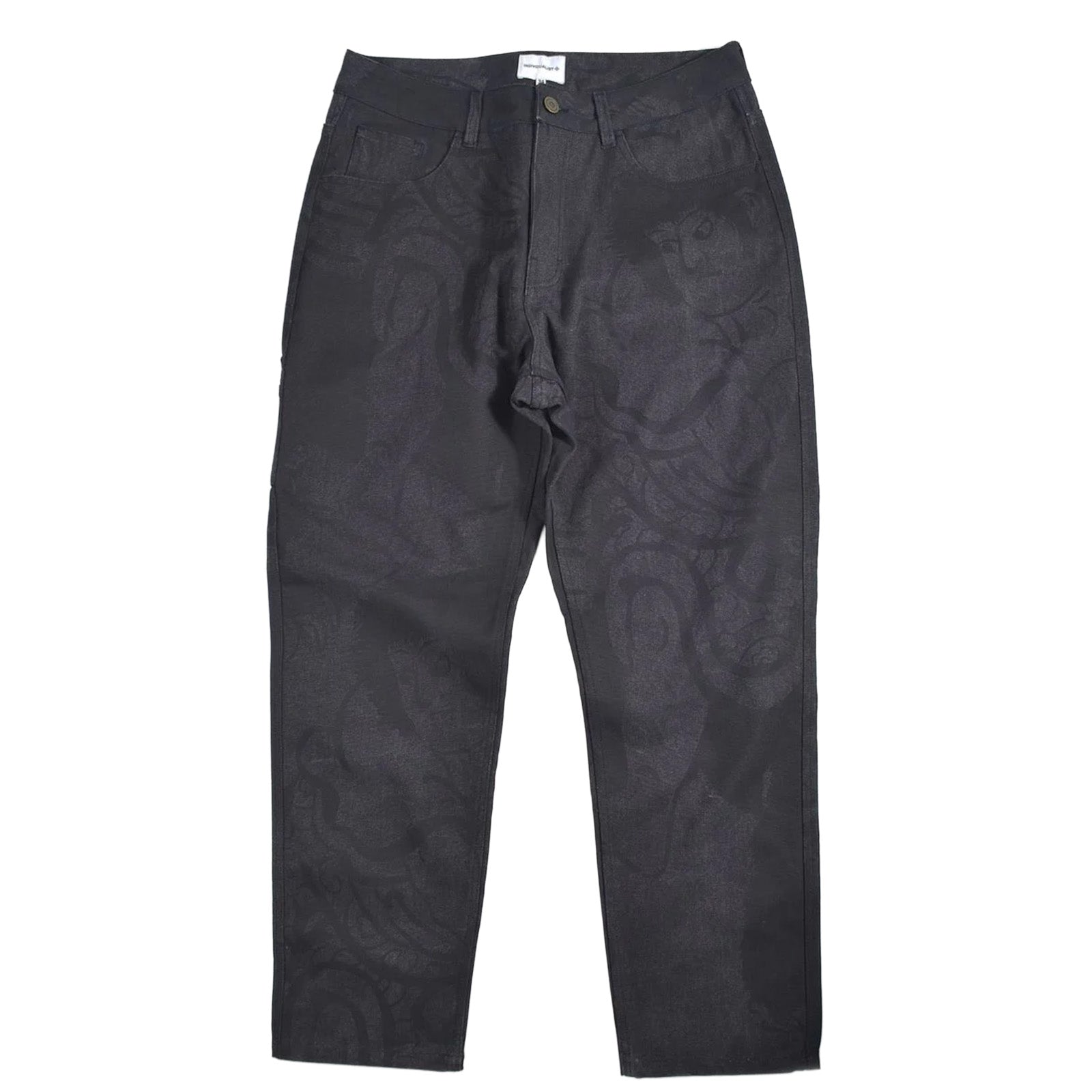 Indvlst Lab Kintaro Print Carpenter Pant ‘Black'