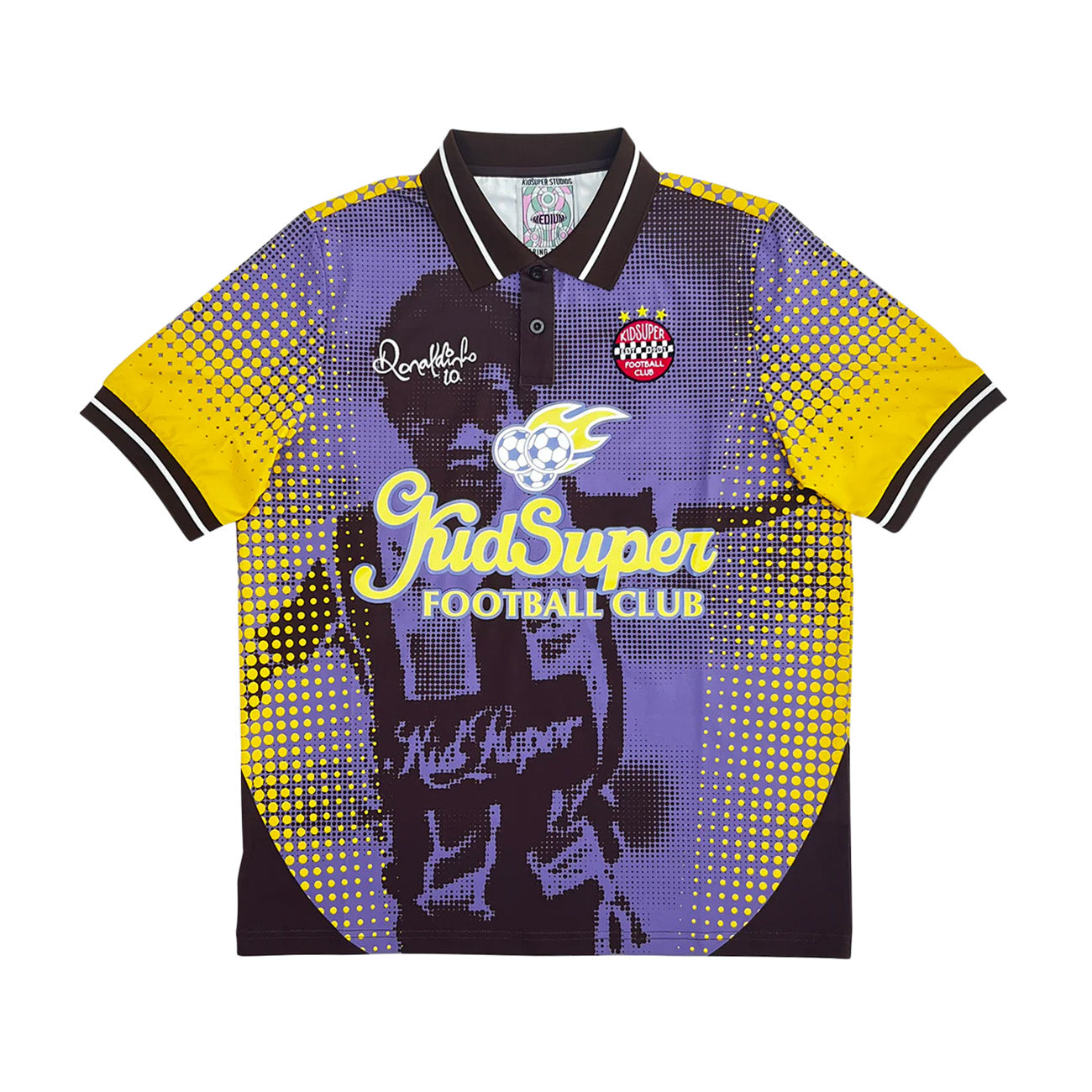 Kidsuper Ronaldinho Soccer Jersey 'Brown Yellow'