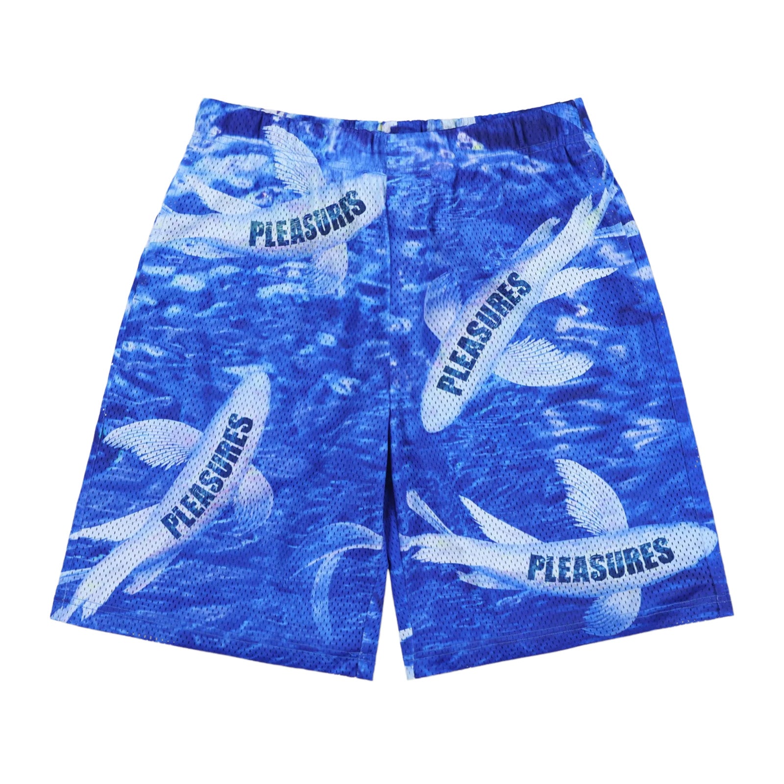 Pleasures KOI Mesh Shorts 'Blue'