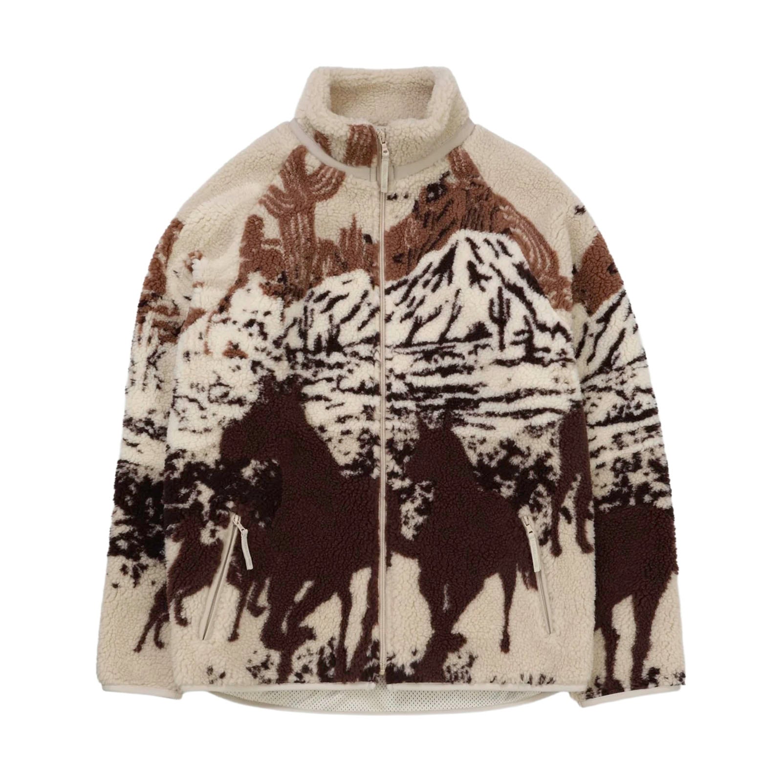 Kuwalla Tee Printed Sherpa Fleece 'Desert Stallion'
