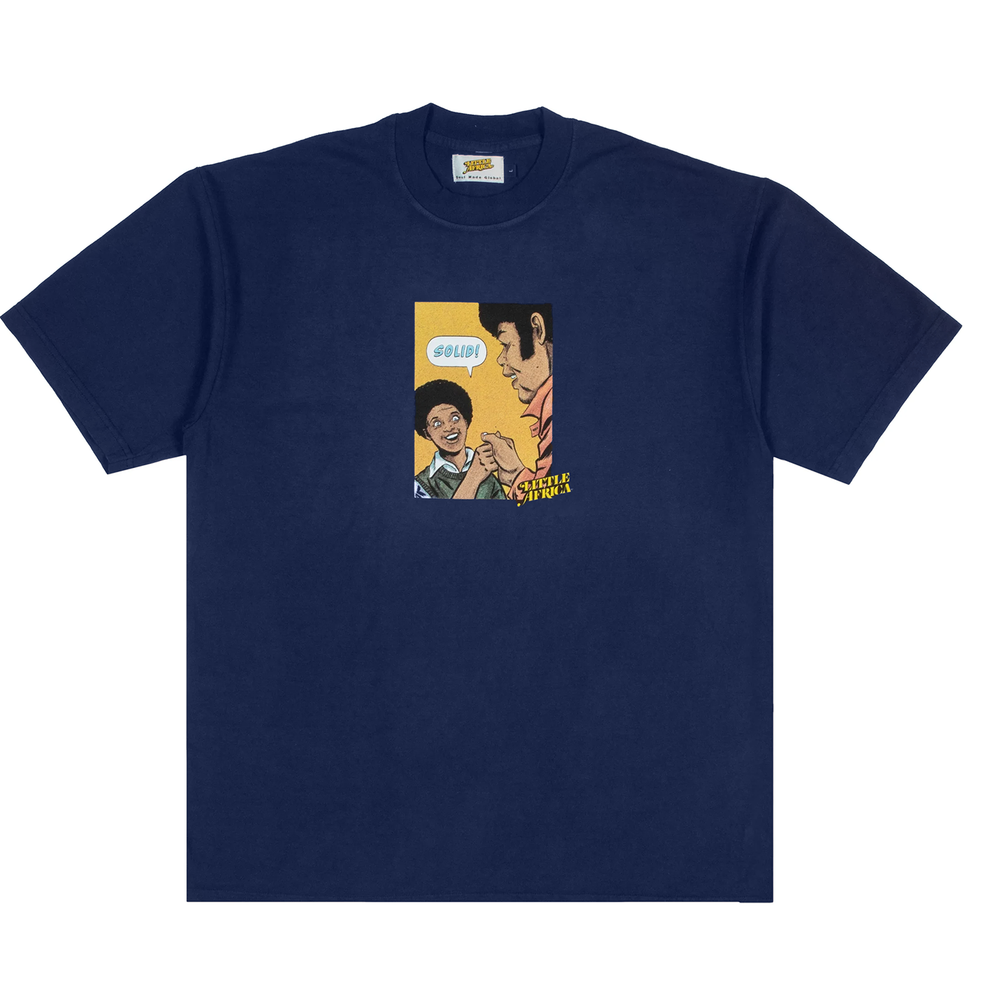 Little Africa Solid T-Shirt 'Navy'