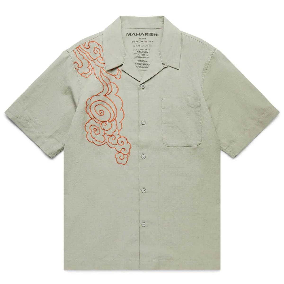 Maharishi Thai Cloud Camp Collar Shirt 'Silver Sage'