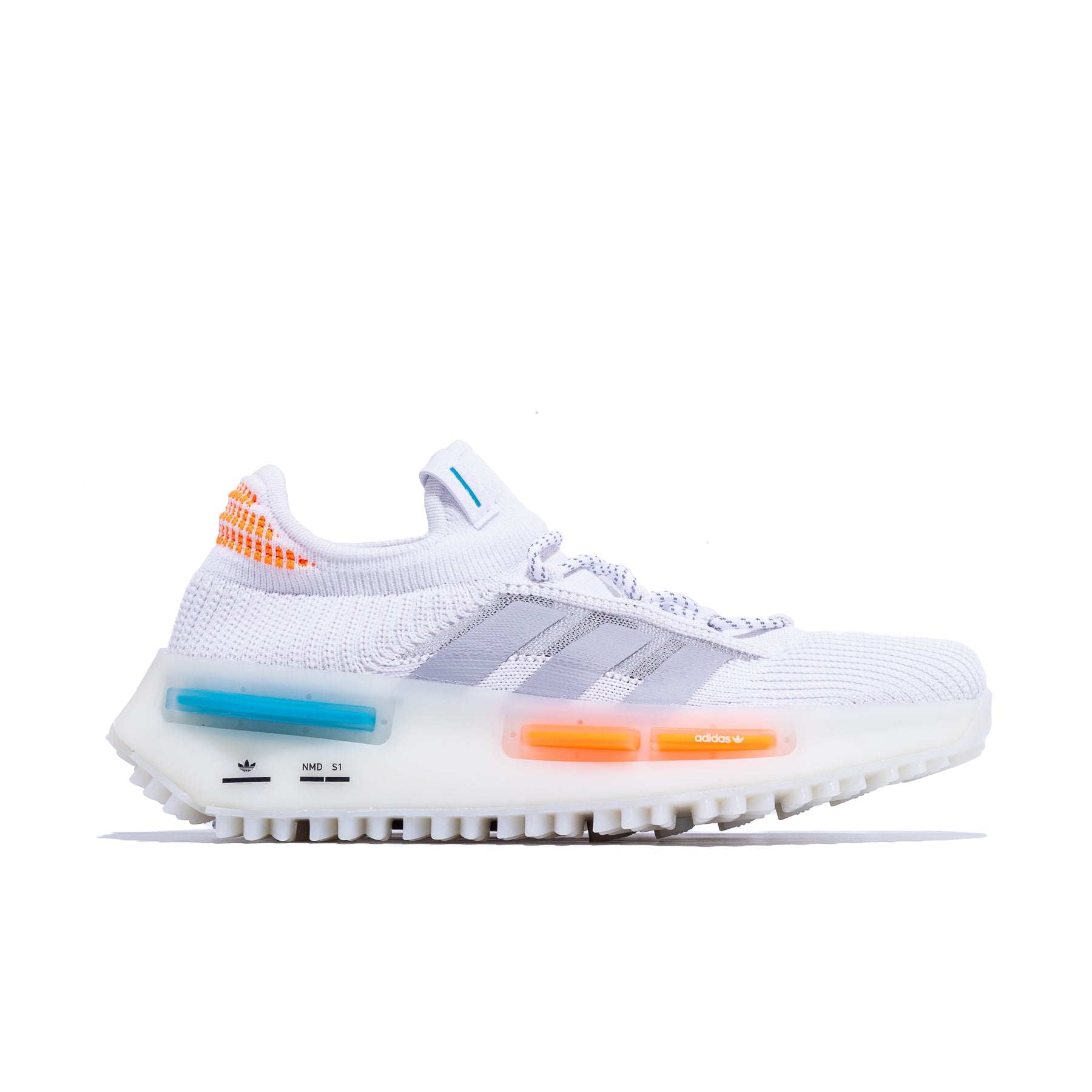 adidas gazelle silver green womens adidas Nmd S1 Footwear White Blue Orange - Shoes