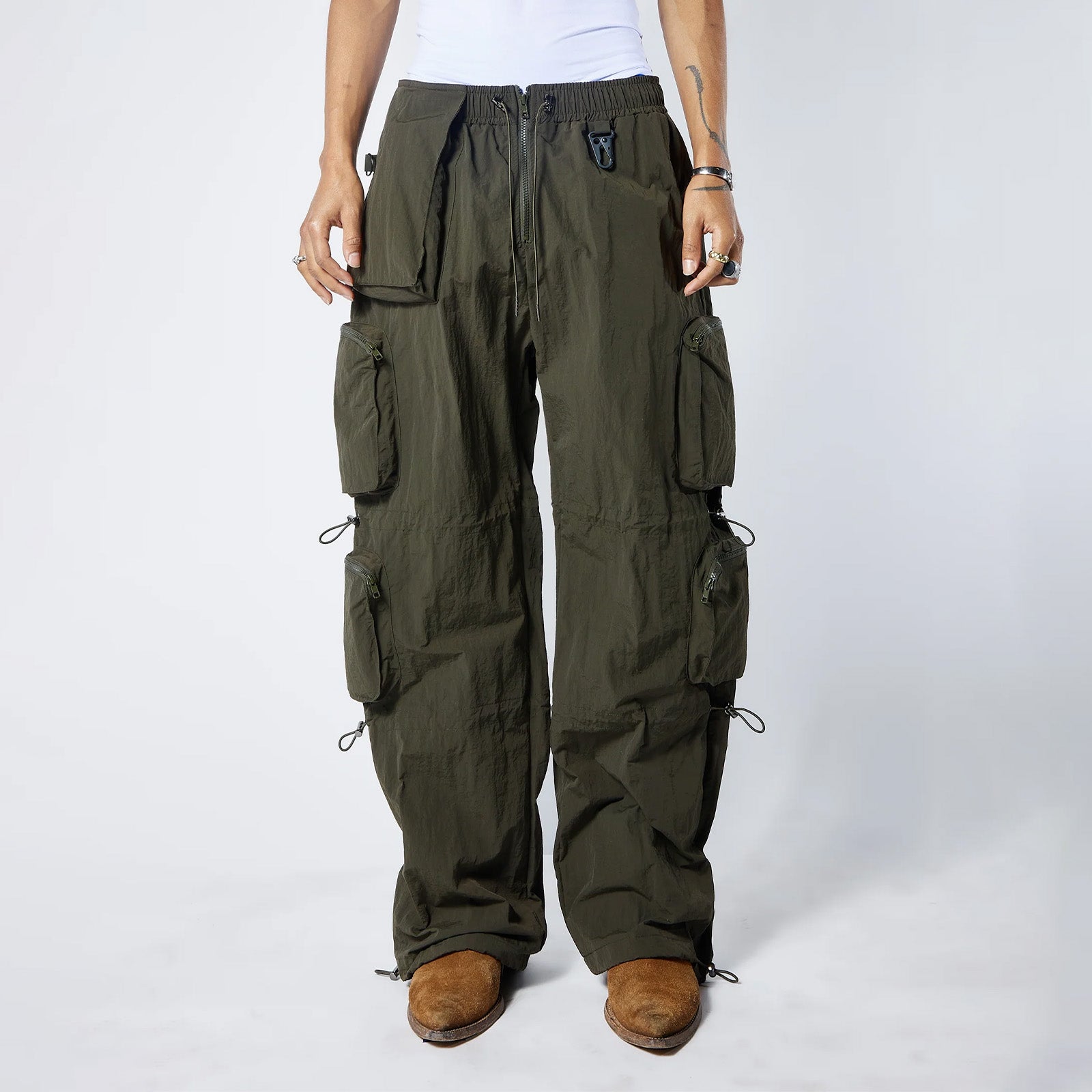 Kody Phillips Parachute Pants 'Green'