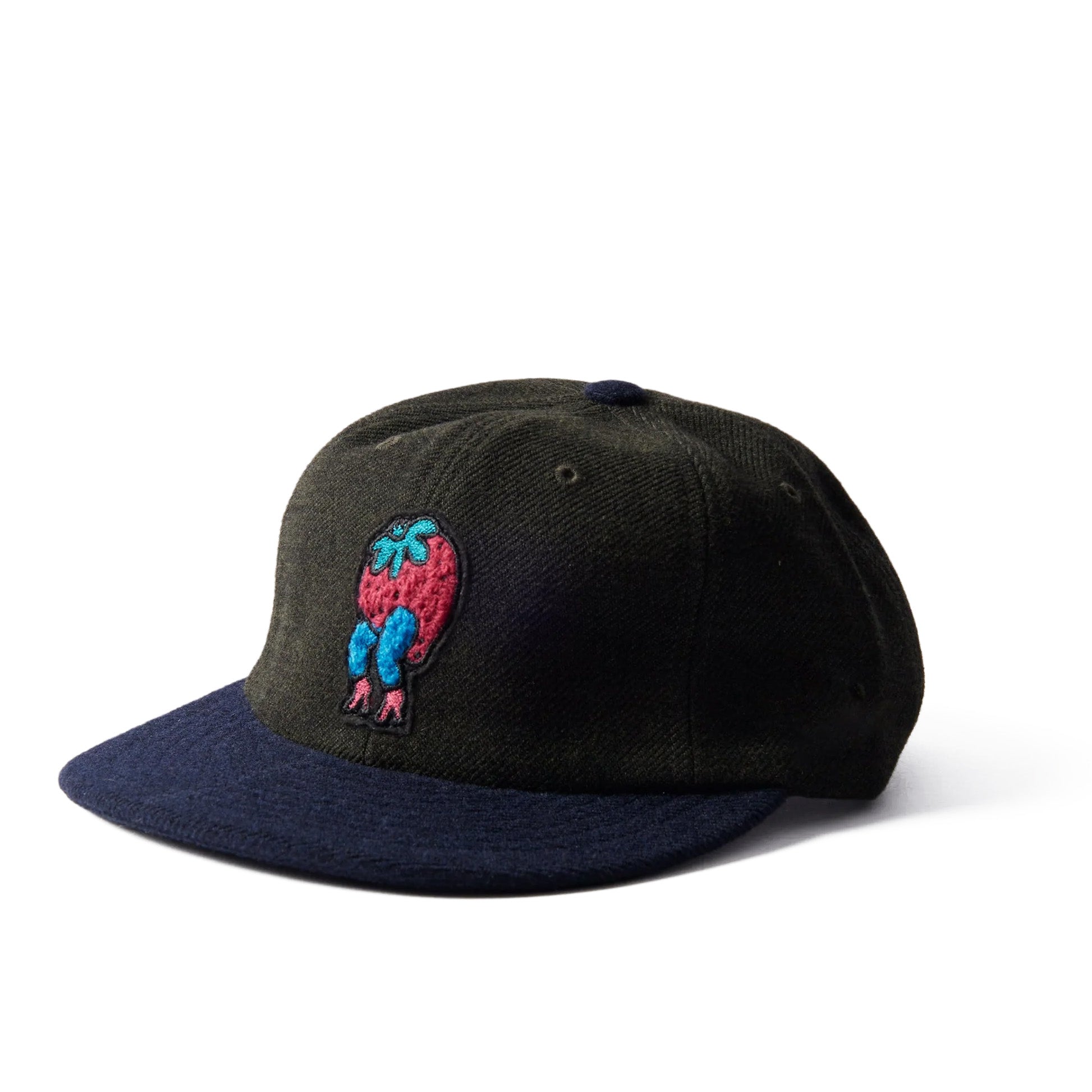 By Parra Stupid Strawberry 6 Panel Hat 'Hunter Green'