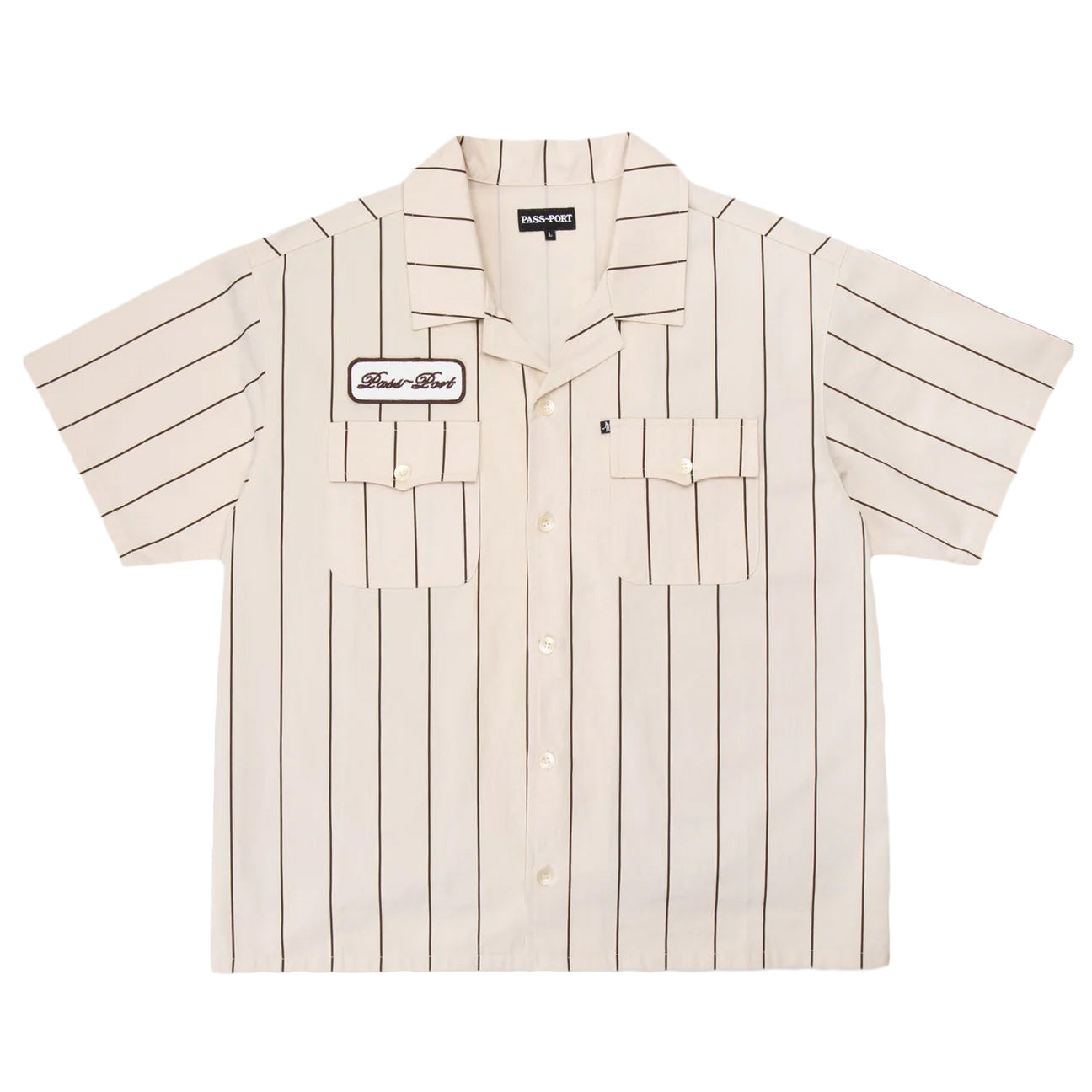 Passport Striped Casual Shirt 'Cream'