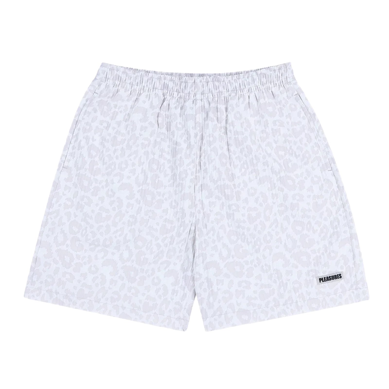 Pleasures Leopard Active Shorts 'White'