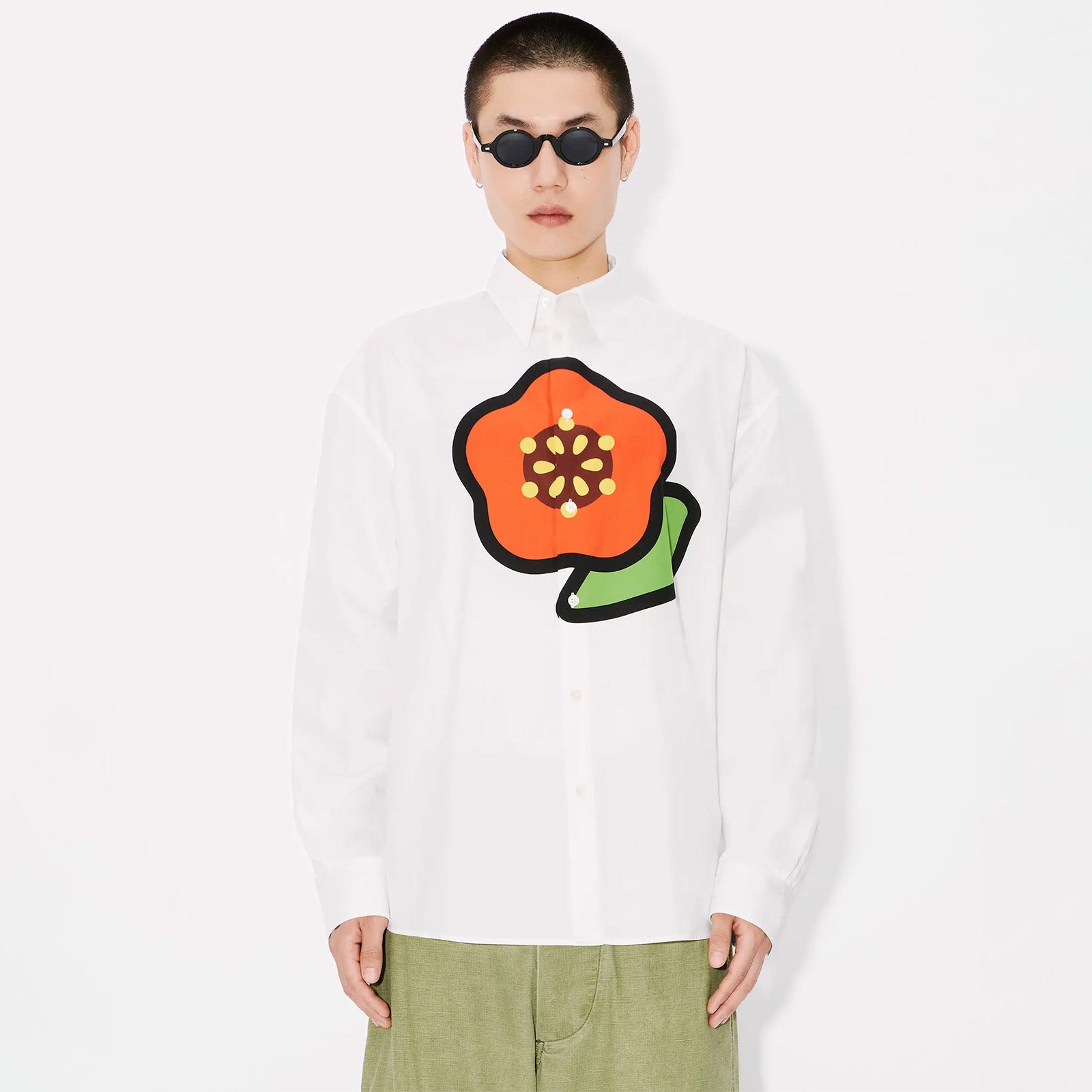Kenzo Pop Casual Shirt 'White'