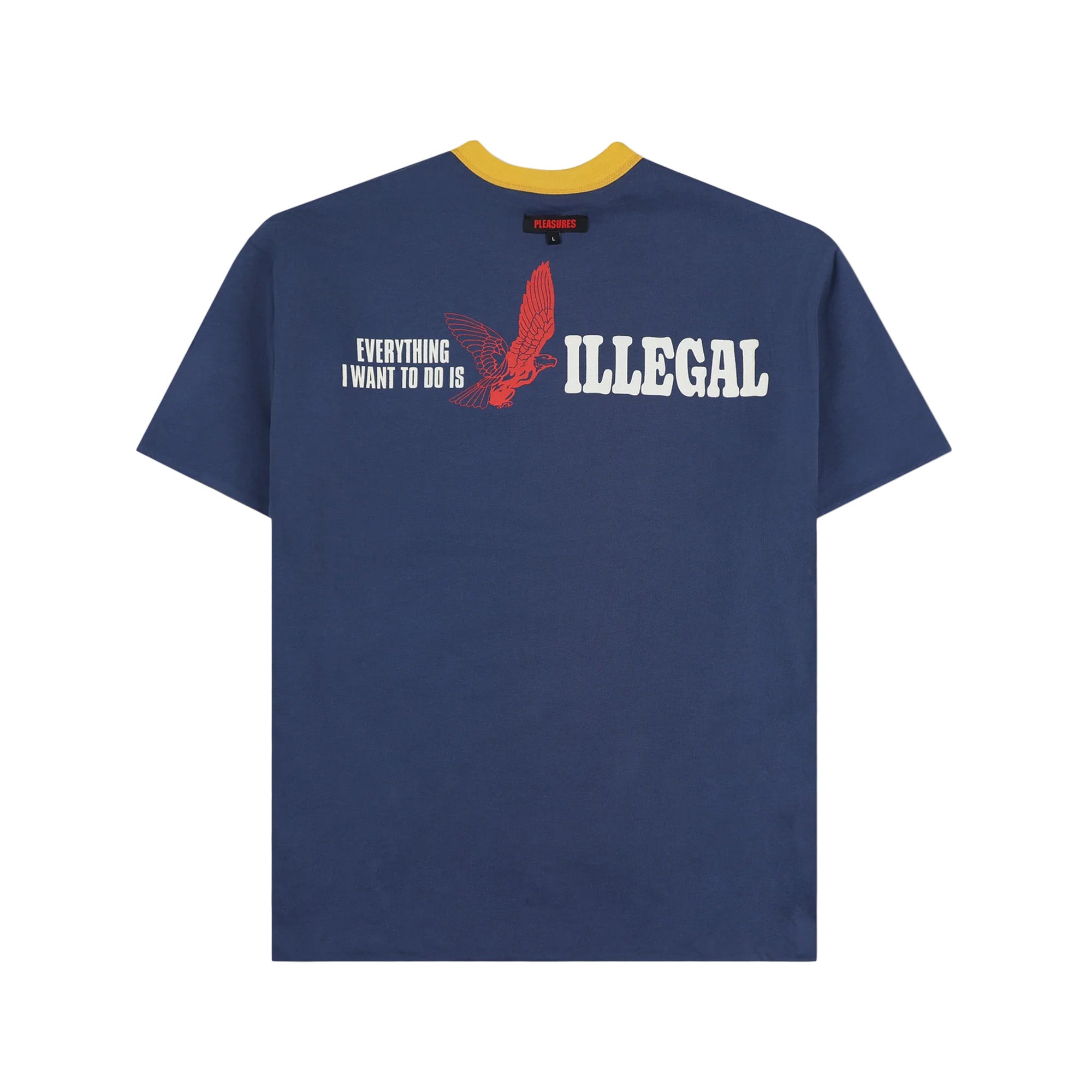 Pleasures Legal Reversible Heavyweight Shirt 'Navy/Yellow''