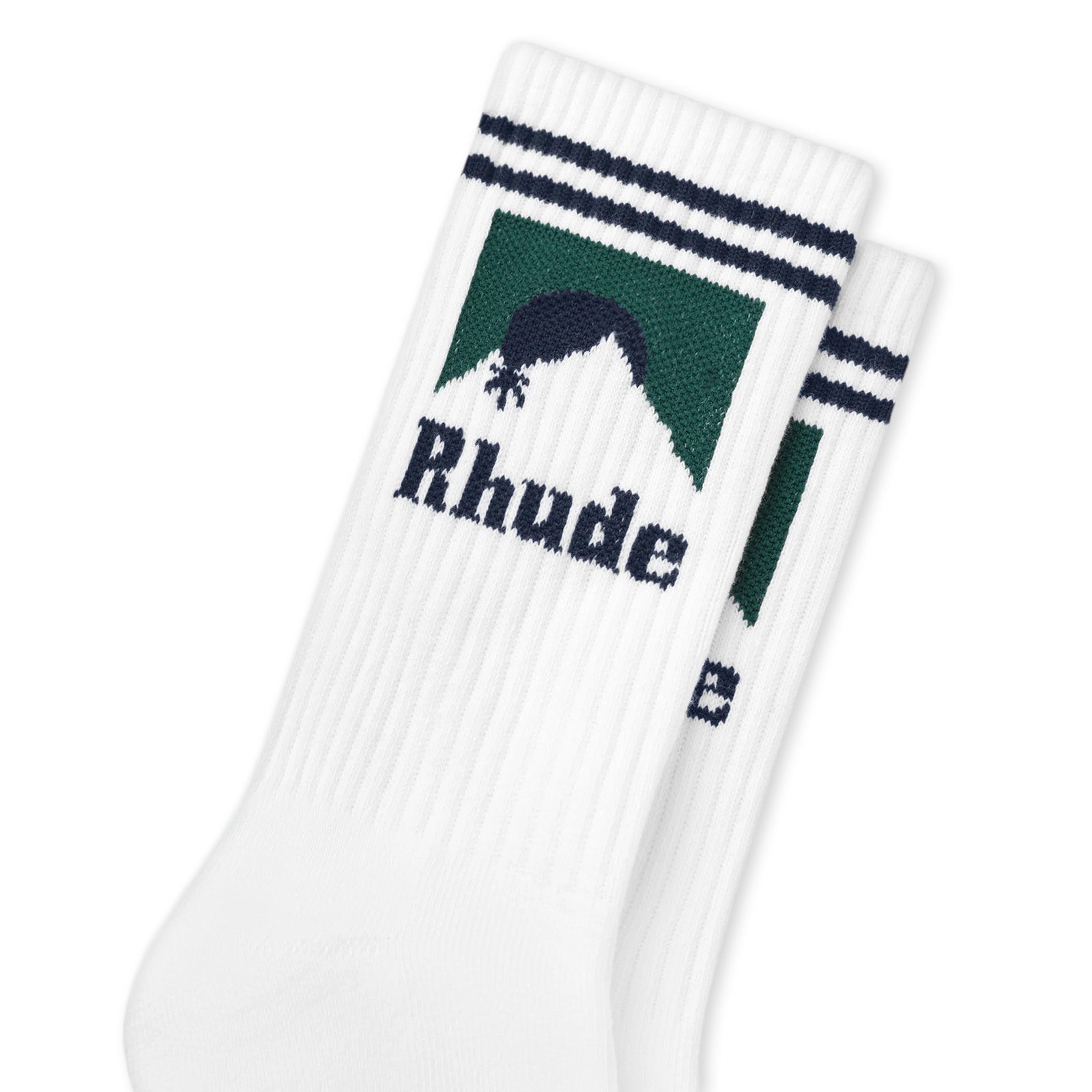 Rhude Moonlight Sock 'White/Navy/Green'