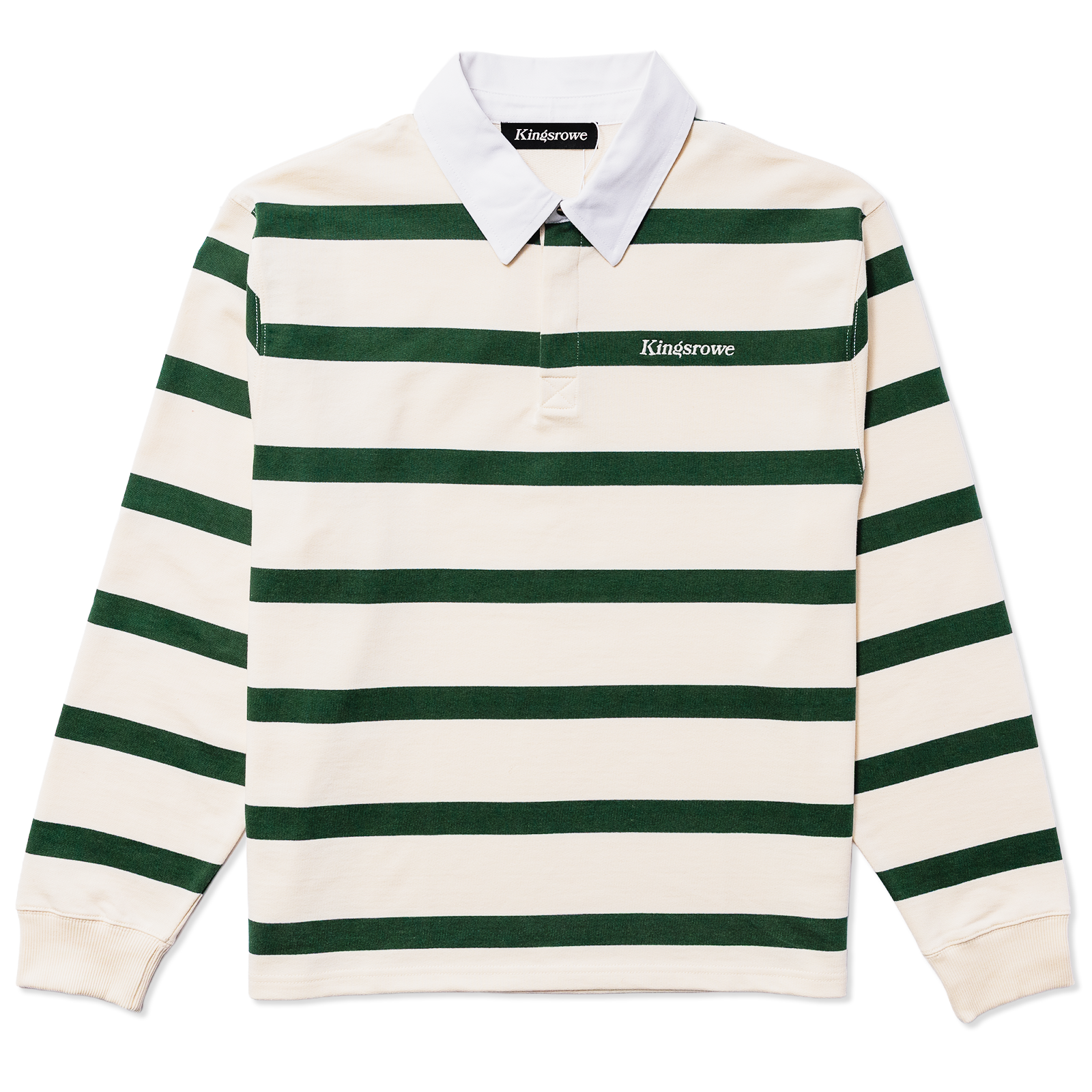 Kingsrowe Classic Logo Rugby 'Cream/Green'