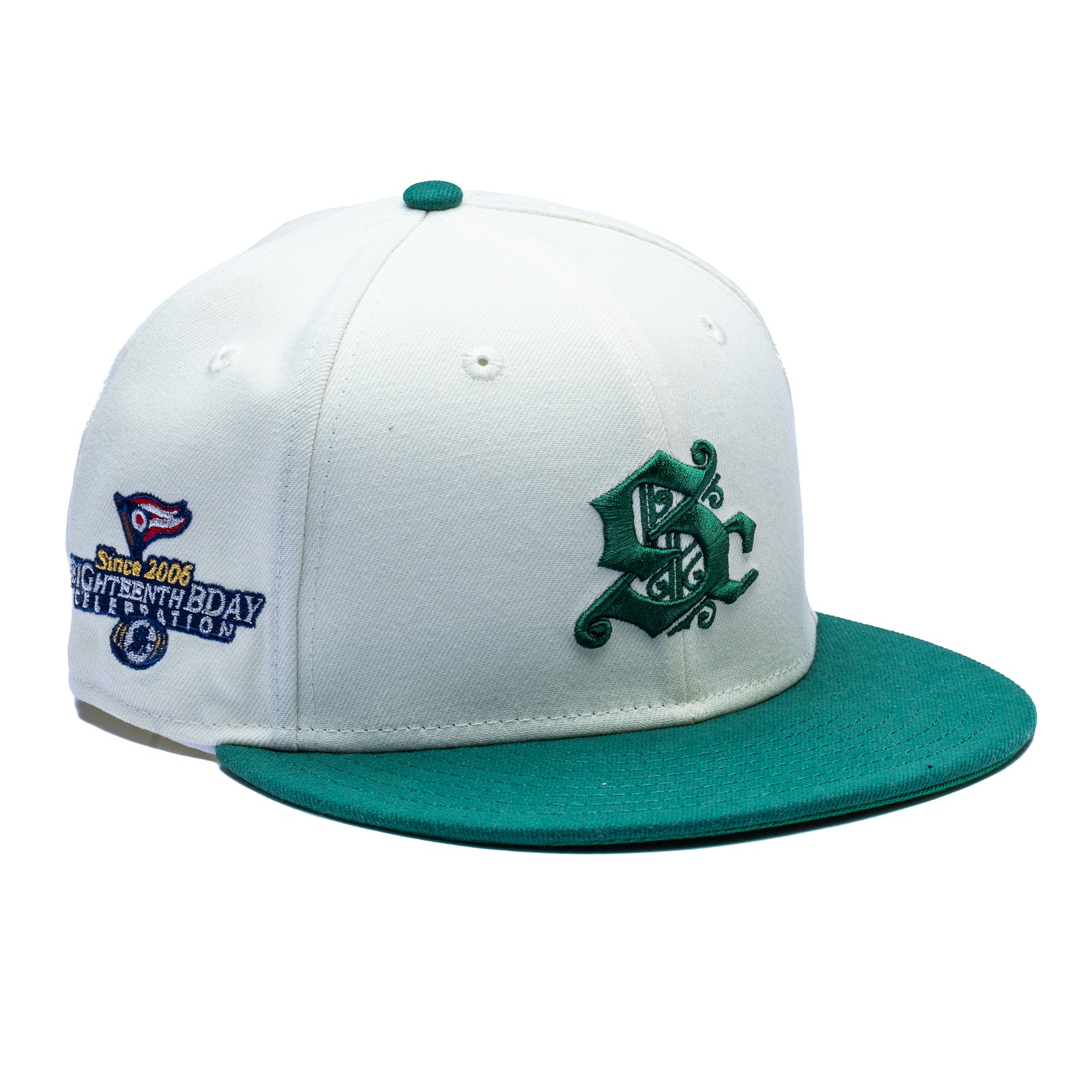 Sole Classics x New Era 59Fifty Sc 18th BDay 'Chrome/Forest Green'