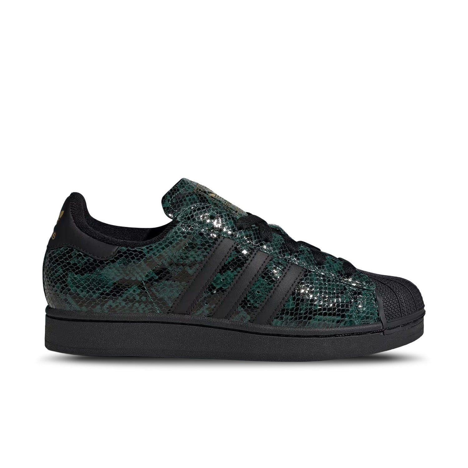 Womens adidas Superstar II 'Snakeskin Green / Core Black'
