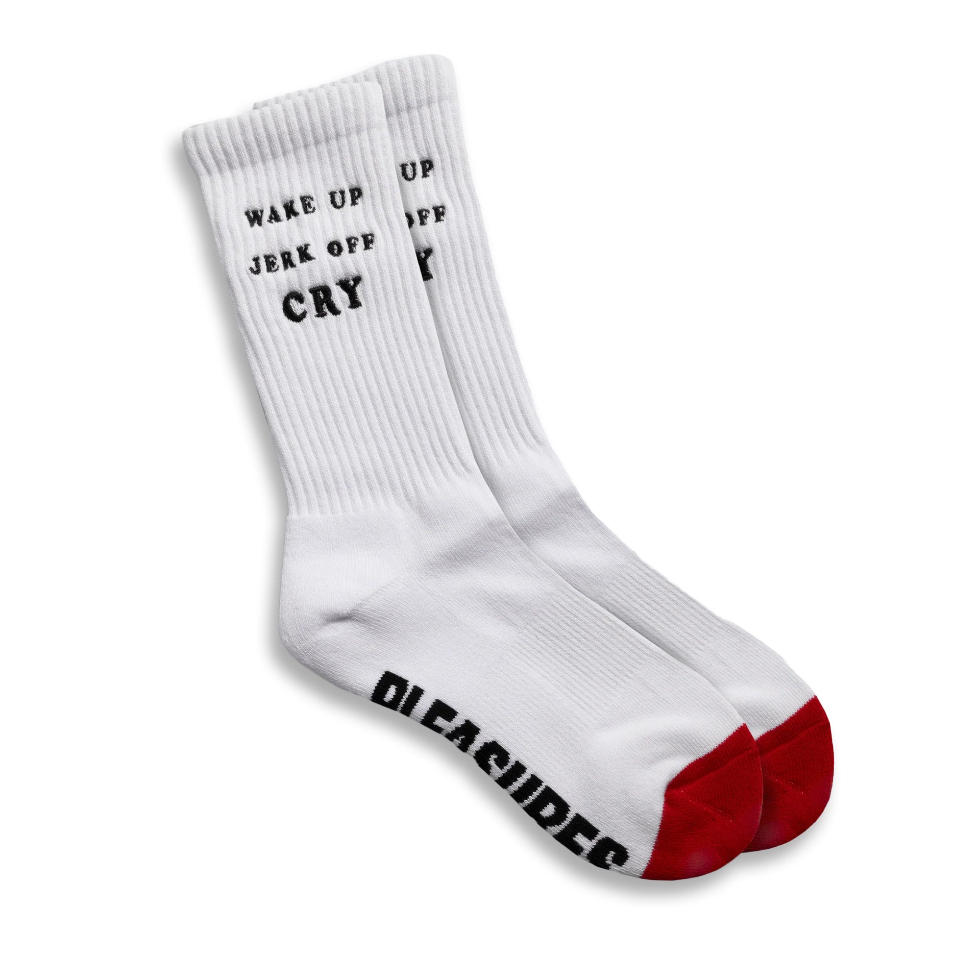 Pleasures Wake Up Socks 'White'