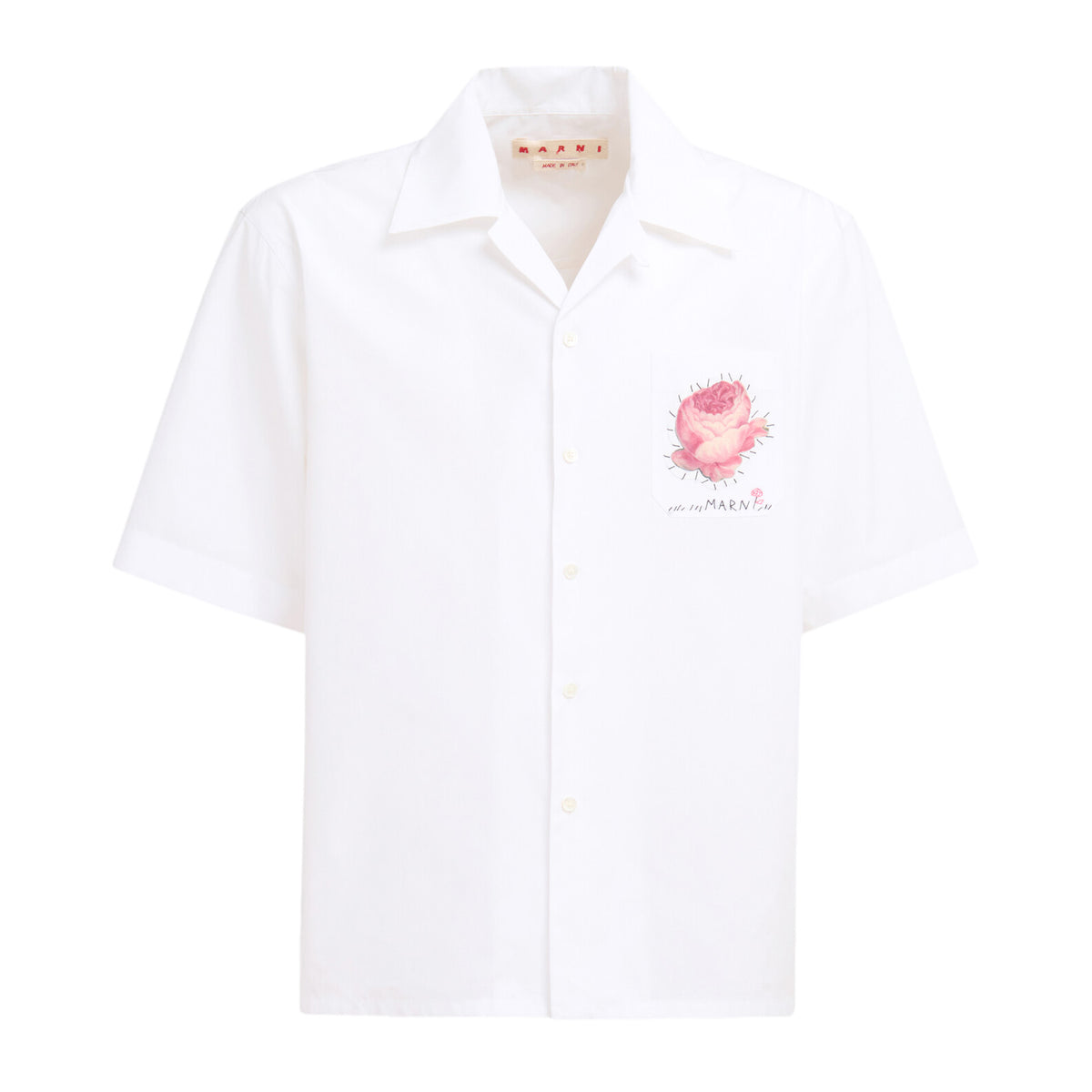 Marni Male Short-Sleeved Bowling Shirt 