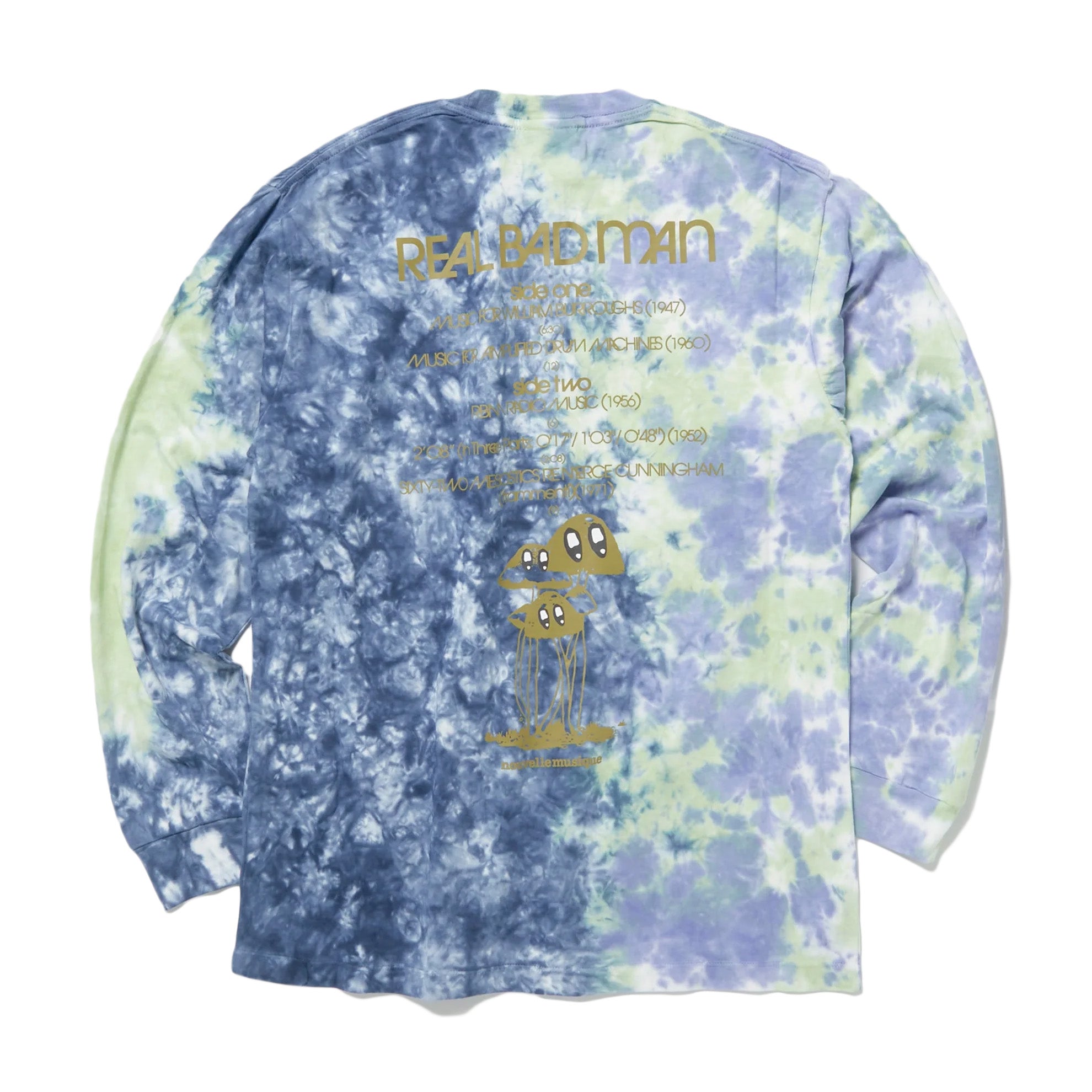 Real Bad Man Nouvelle Musique Long Sleeve T-Shirt 'Blue Coral'