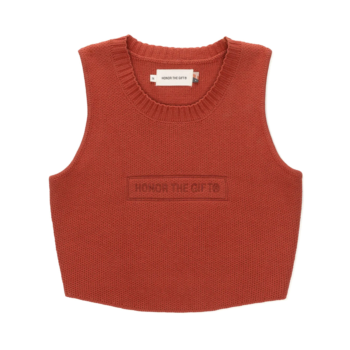 Womens Honor The Gift Ribbed Top 'Terra Cotta'