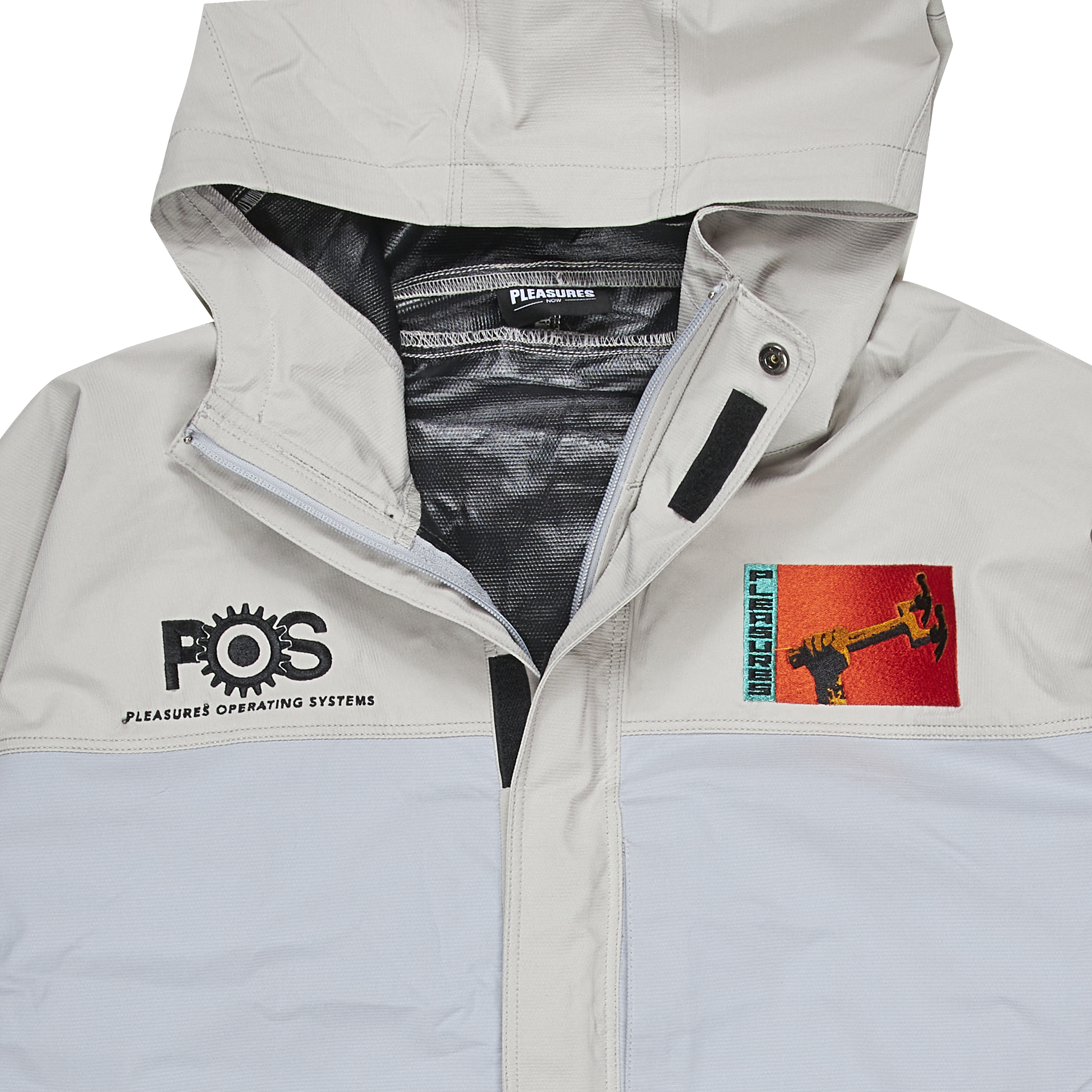 Pleasures Tango Shell Jacket 'Tan/ Grey'