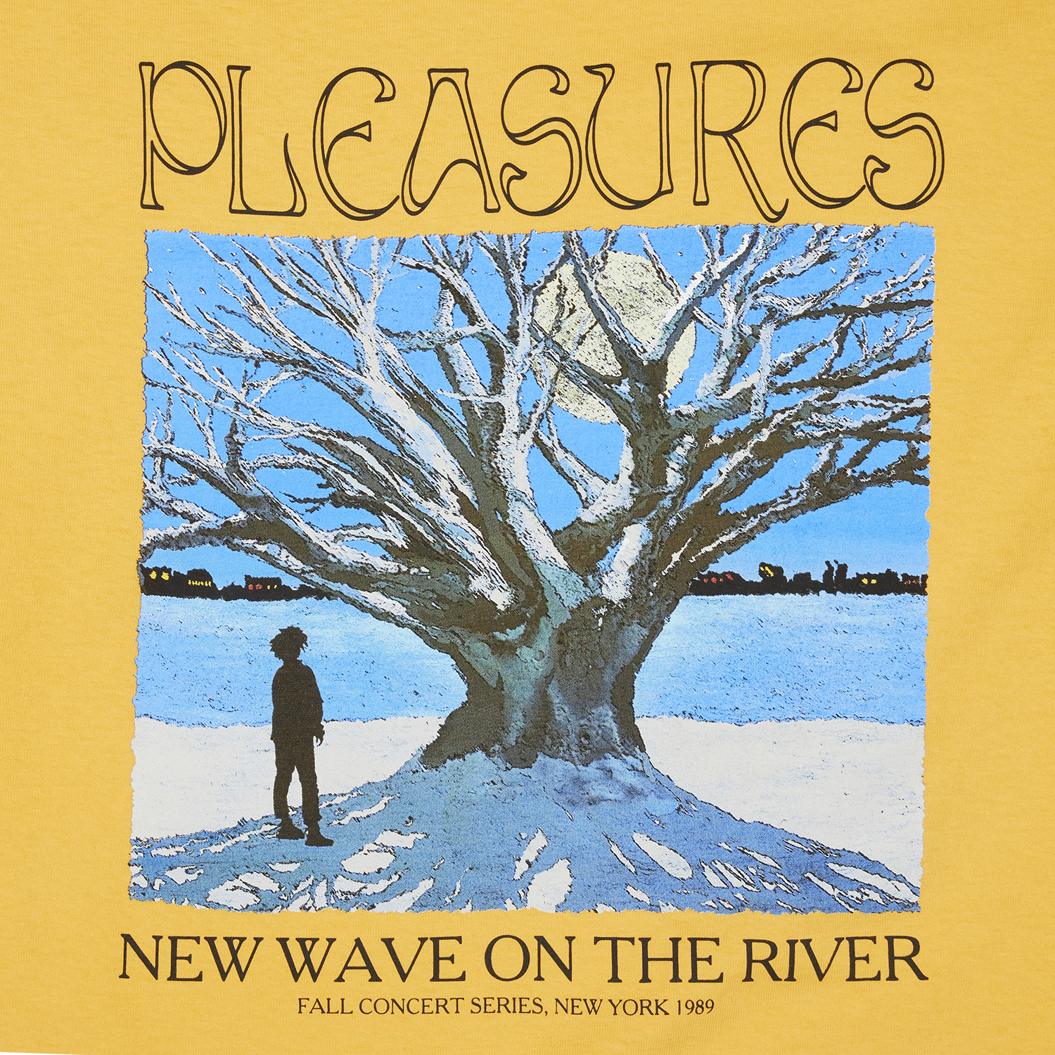 Pleasures River Pigment Dye T-Shirt 'Squash'