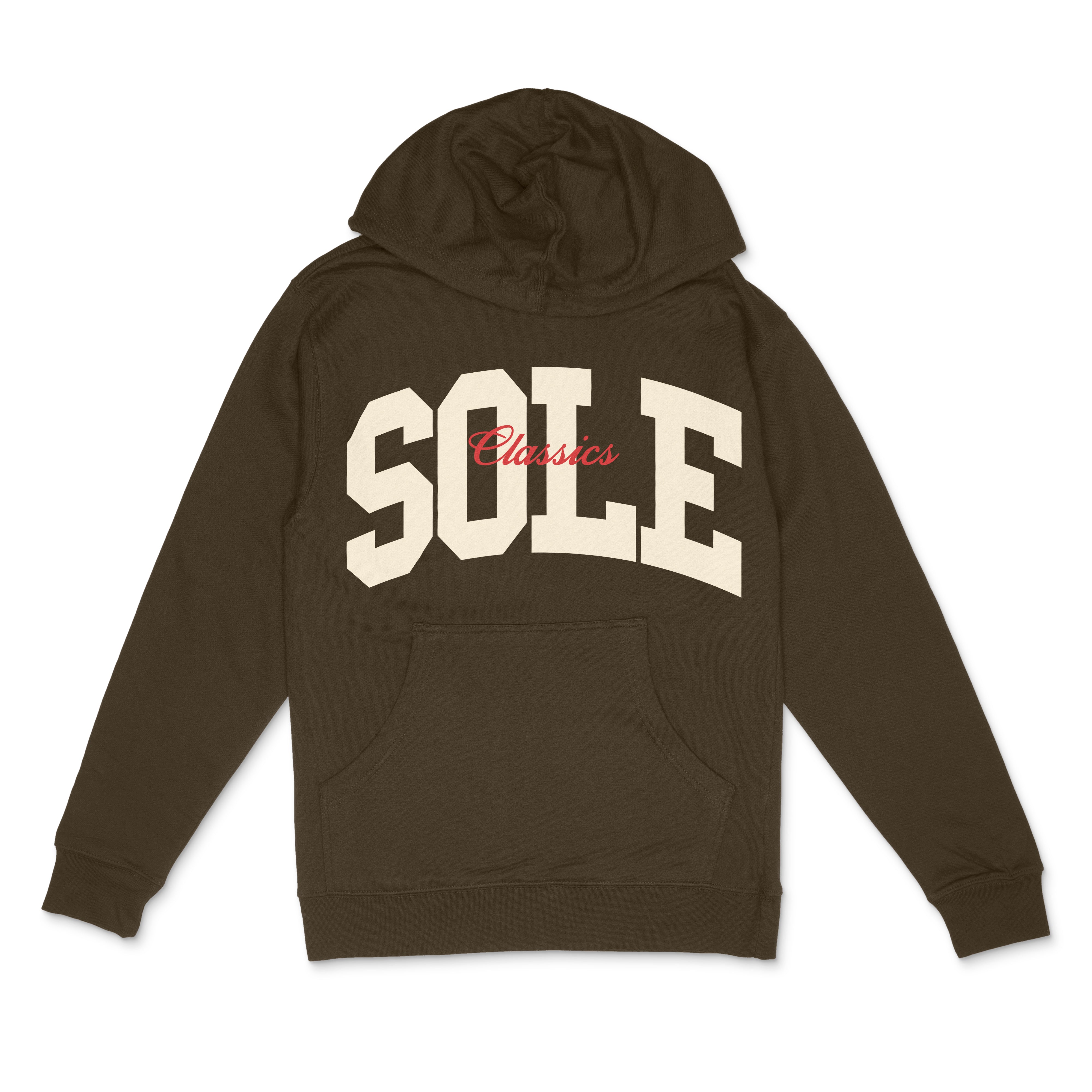 Sole Classics Overprint Logo Hoodie 'Brown'