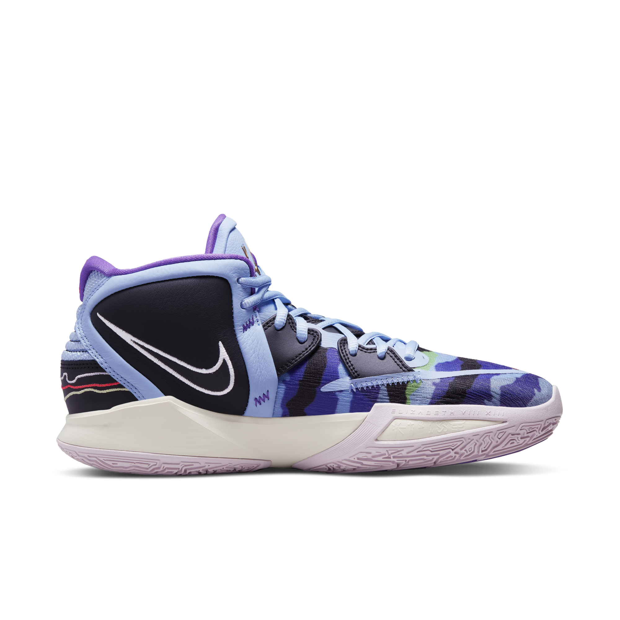 Purple top kyrie shoes