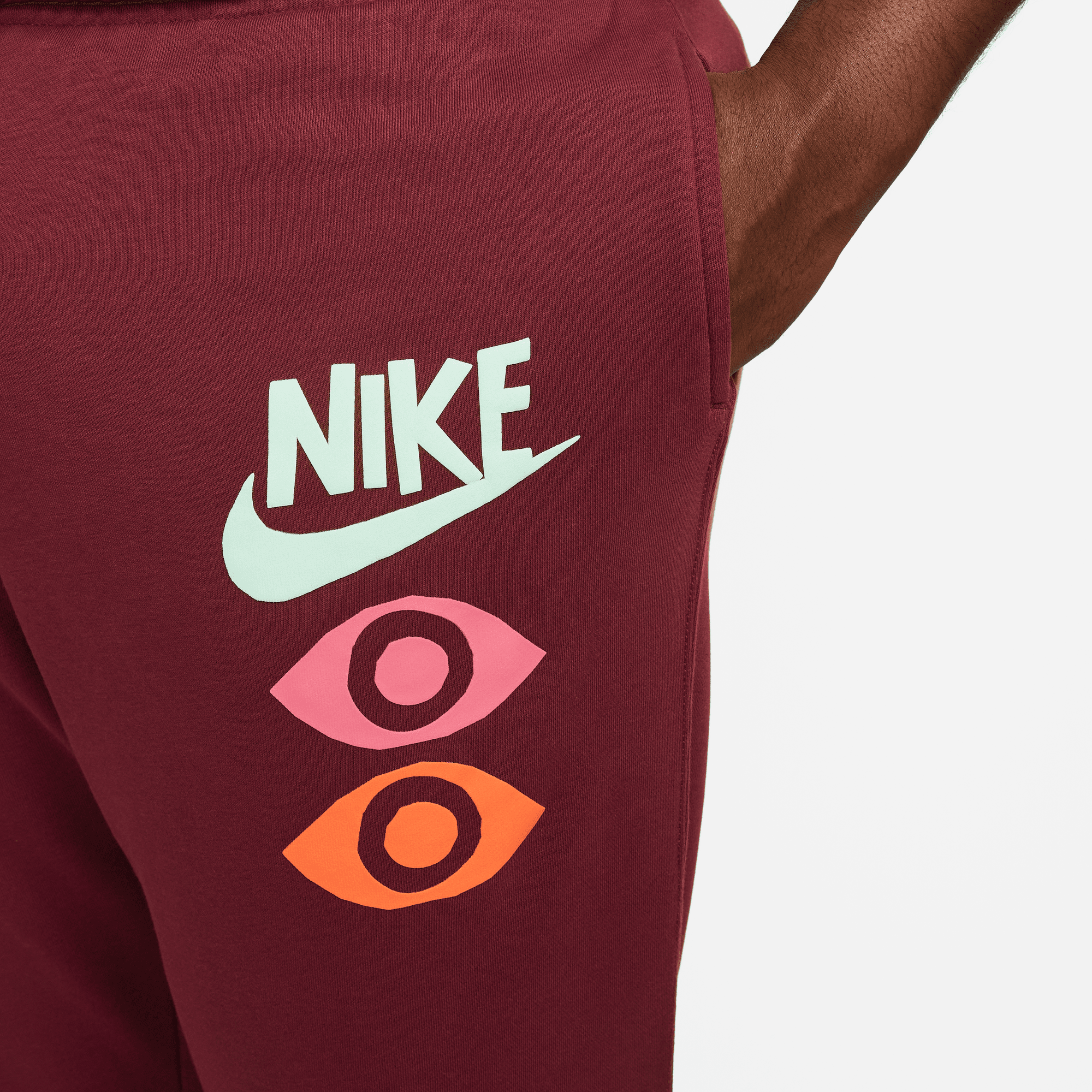 Nike Sportwear French Terry Sweatpants 'Dark Beetroot'
