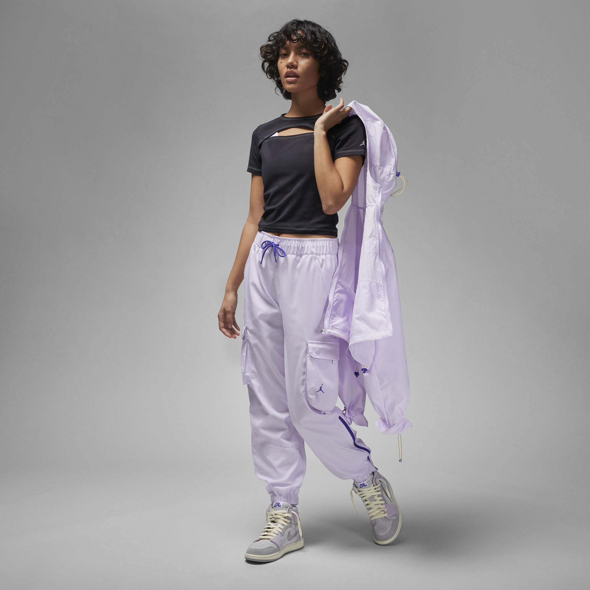 Womens Jordan Sport Tunnel Trousers 'Grape'