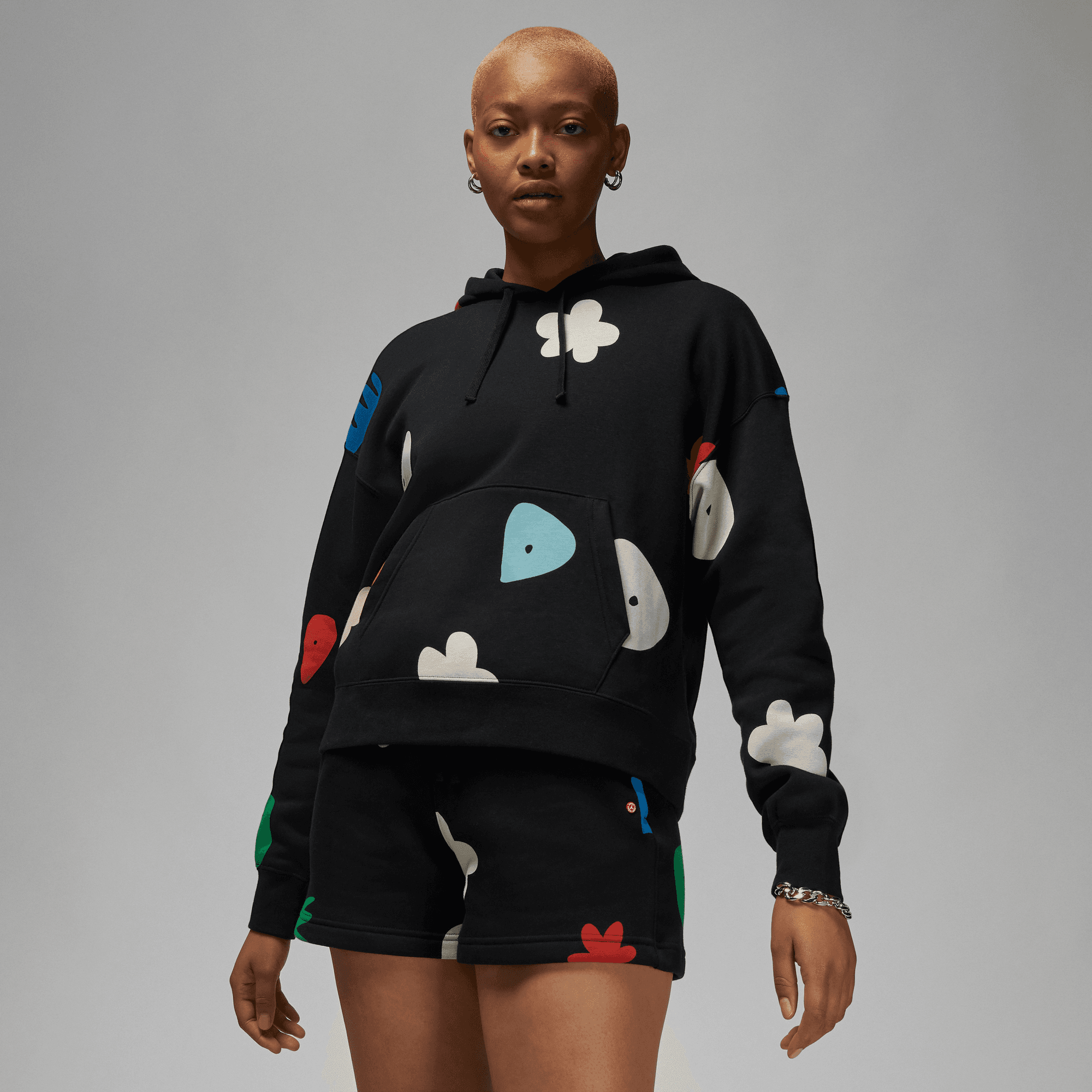 Womens Jordan Artist Series x Mia Lee Fleece Hoodie 'Black'