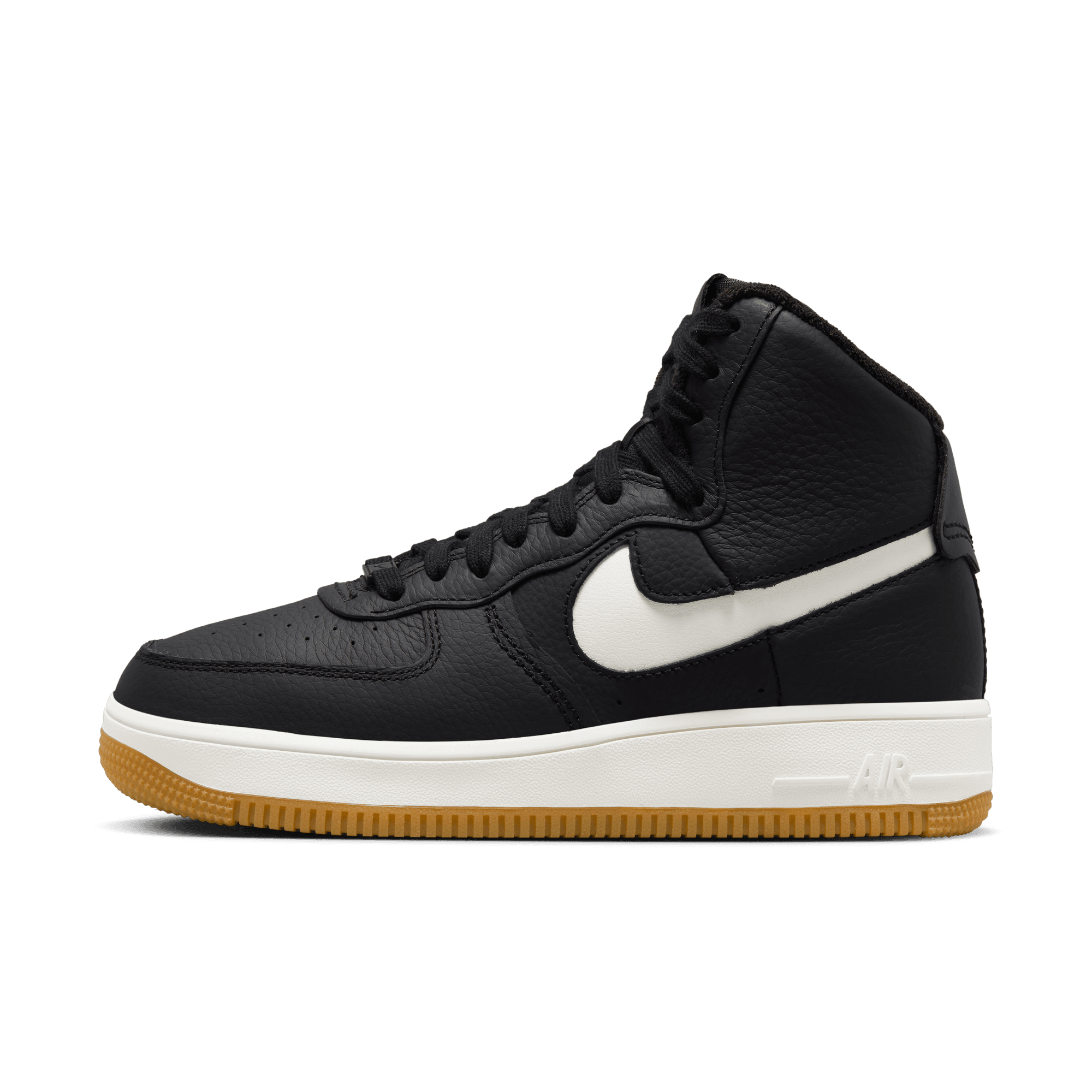 Womens Nike Air Force 1 Sculpt 'Black/Gum'