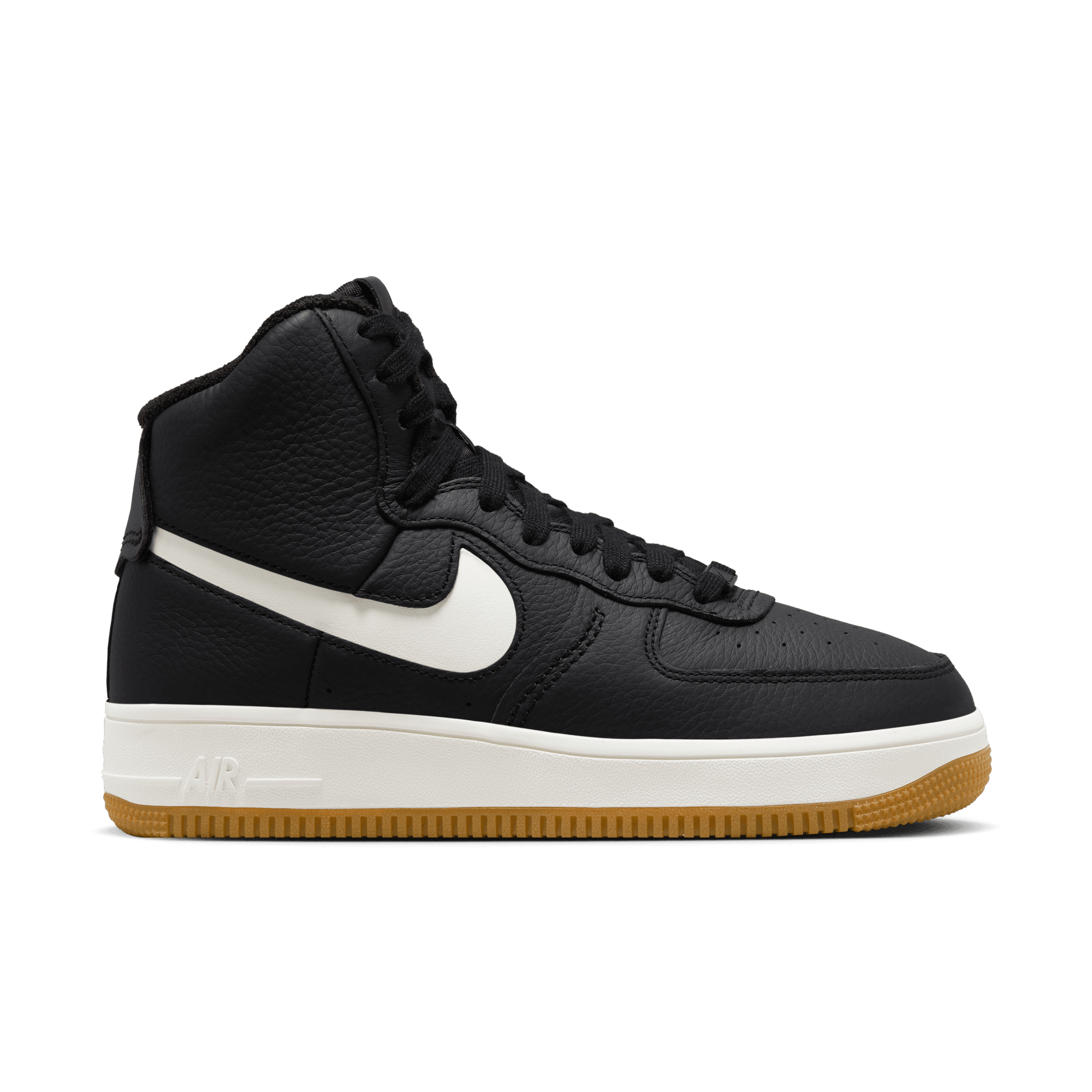 Womens Nike Air Force 1 Sculpt 'Black/Gum'