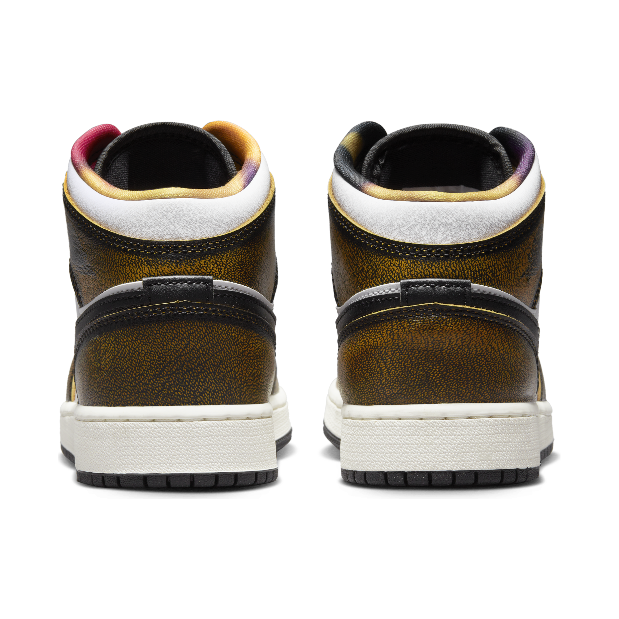 Youth Air Jordan 1 Mid SE (GS) 'Orange Wear Away'