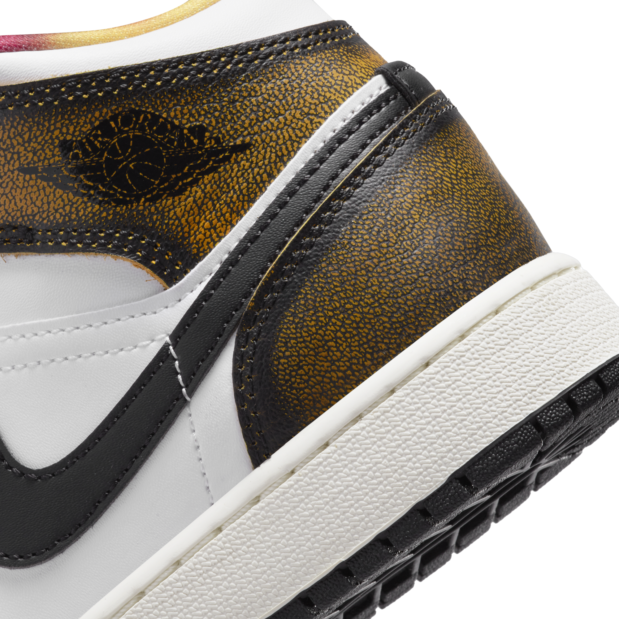 Youth Air Jordan 1 Mid SE (GS) 'Orange Wear Away'
