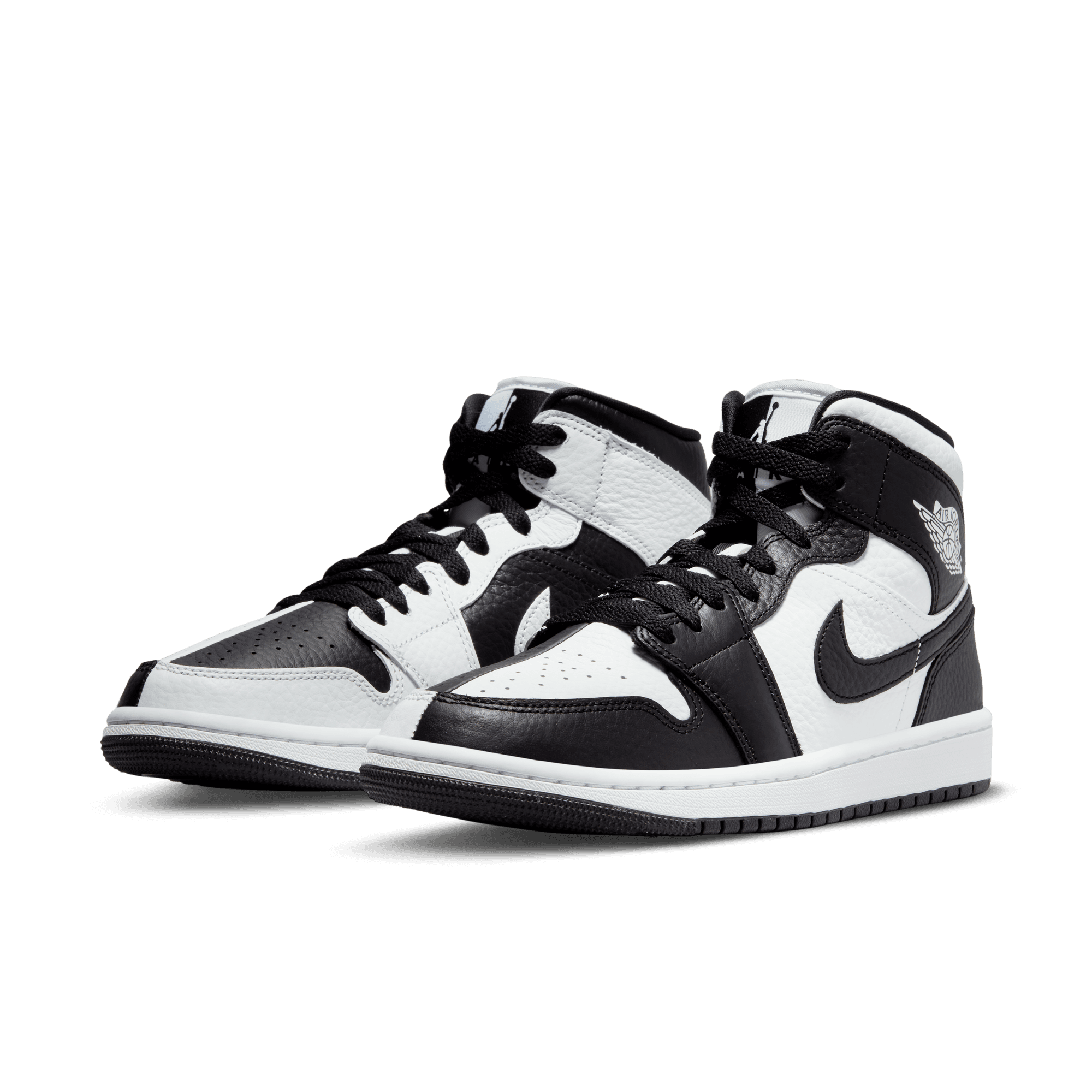 Womens Air Jordan 1 Mid 'Split-Black/White'