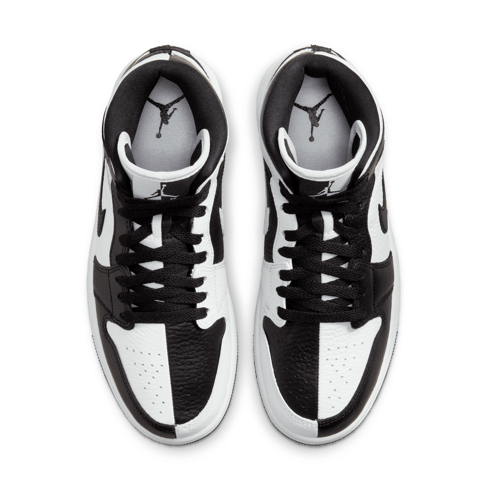 Womens Air Jordan 1 Mid 'Split-Black/White'