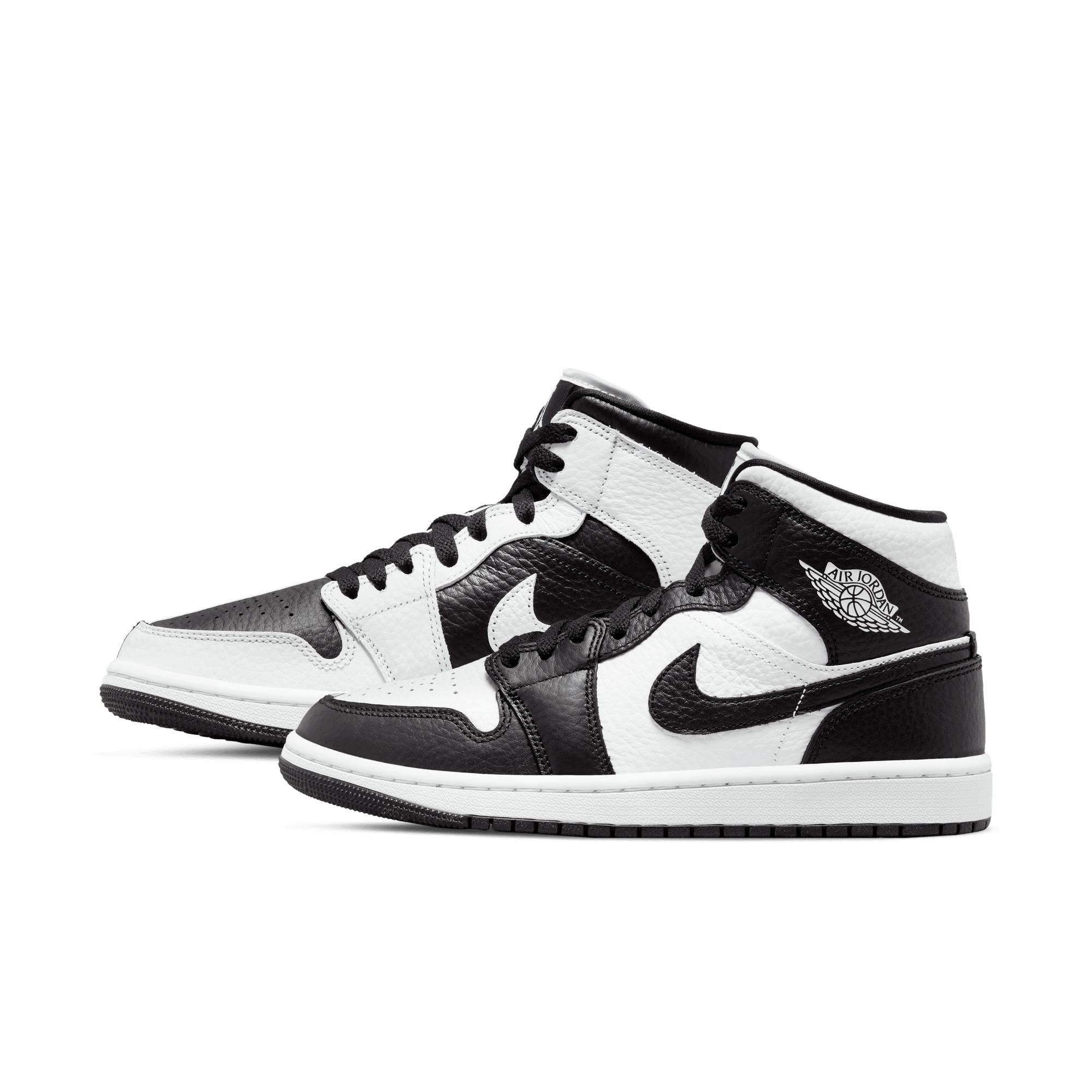 Womens Air Jordan 1 Mid 'Split-Black/White'