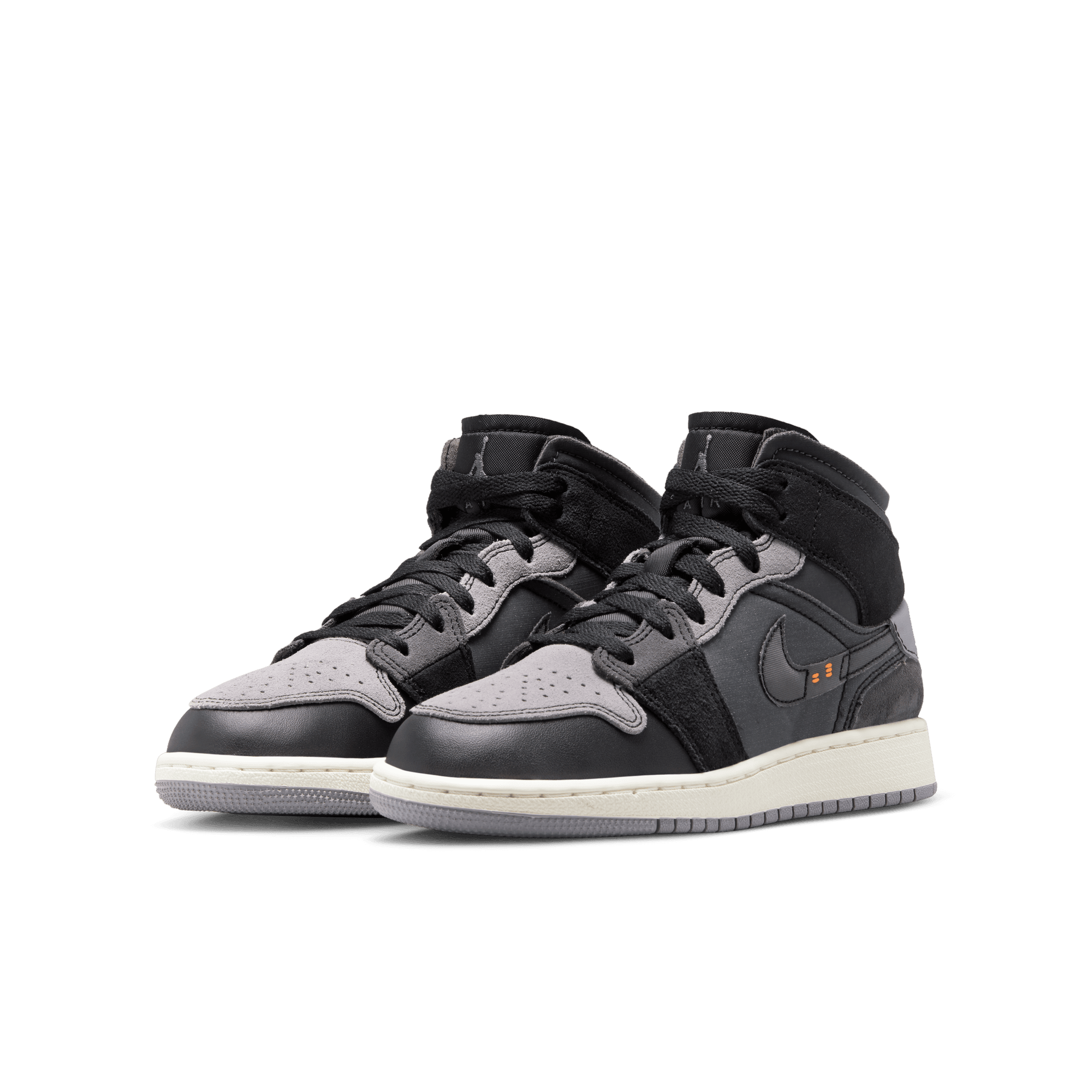 Youth Air Jordan 1 Mid SE Craft SE 'Inside Out Black'