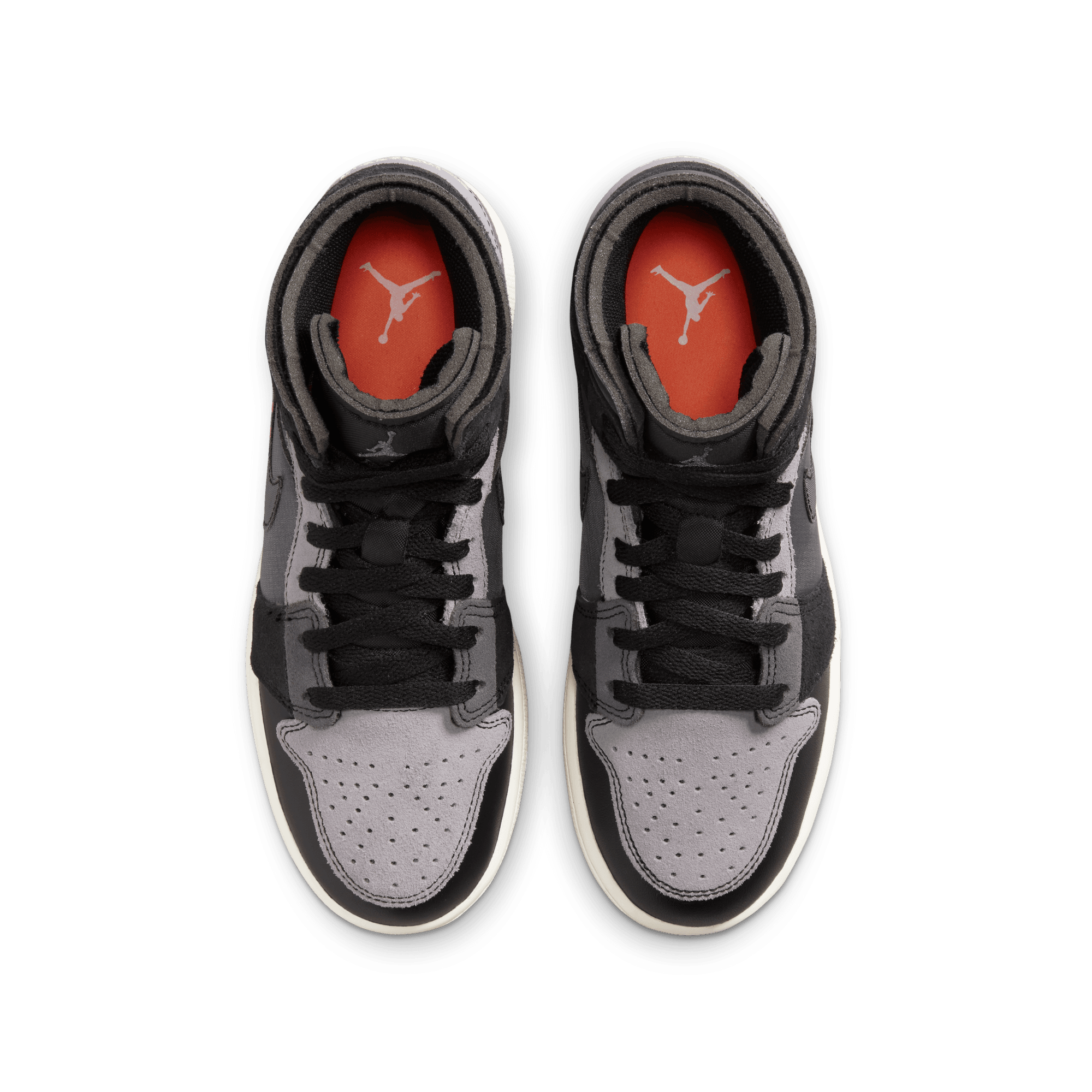 Youth Air Jordan 1 Mid SE Craft SE 'Inside Out Black'