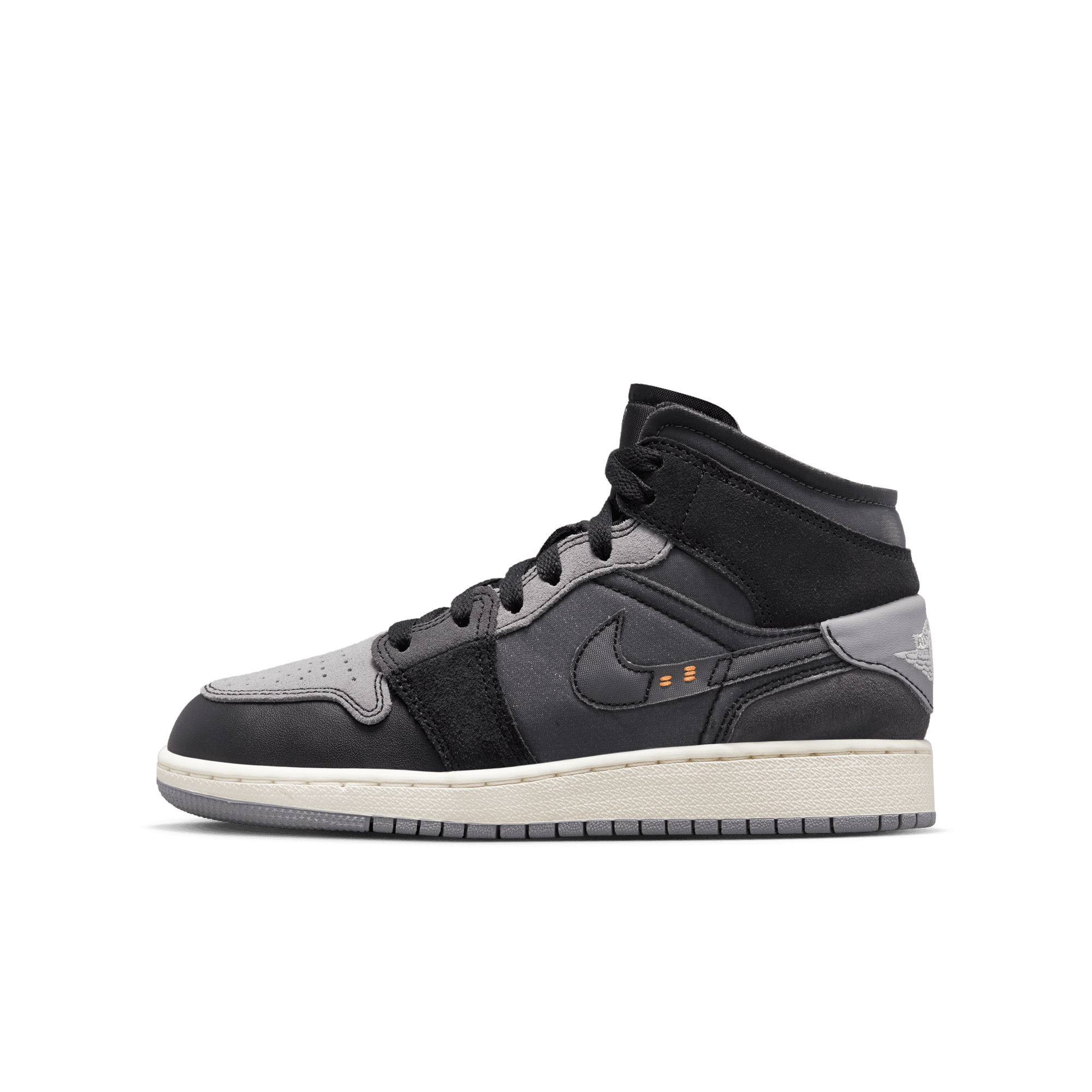 Youth Air Jordan 1 Mid SE Craft SE 'Inside Out Black'