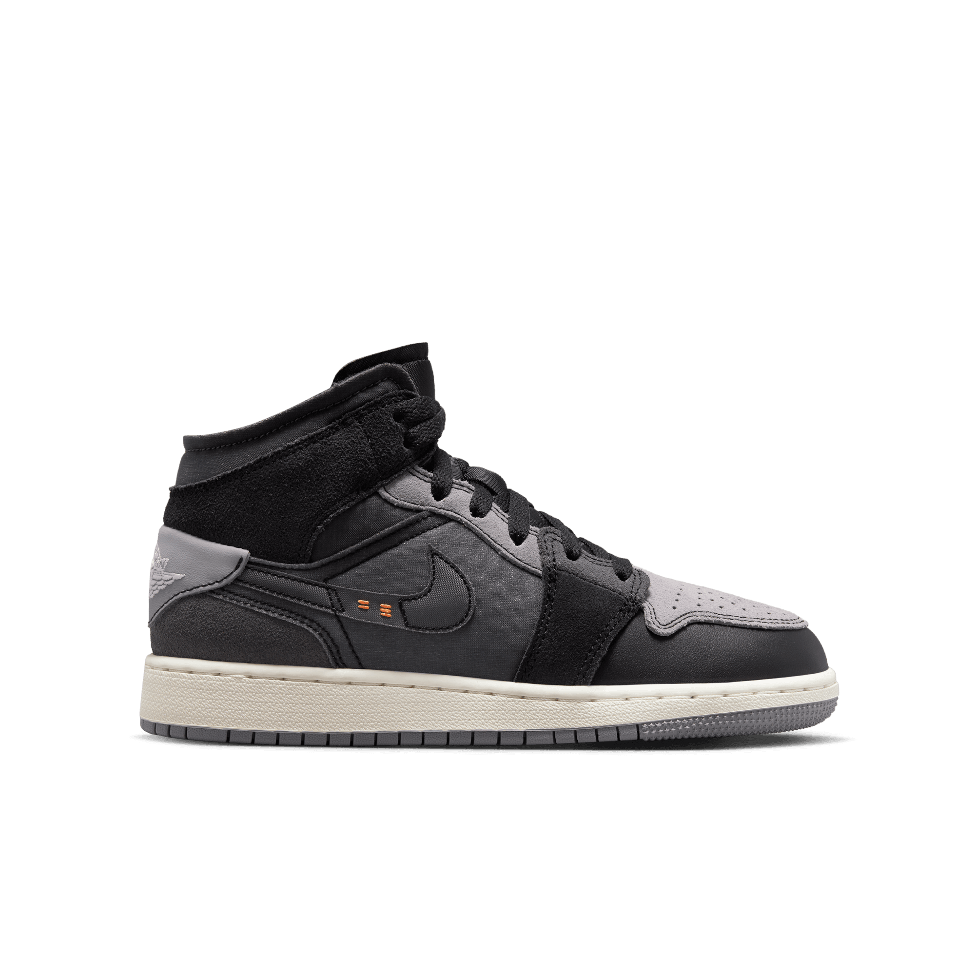 Youth Air Jordan 1 Mid SE Craft SE 'Inside Out Black'